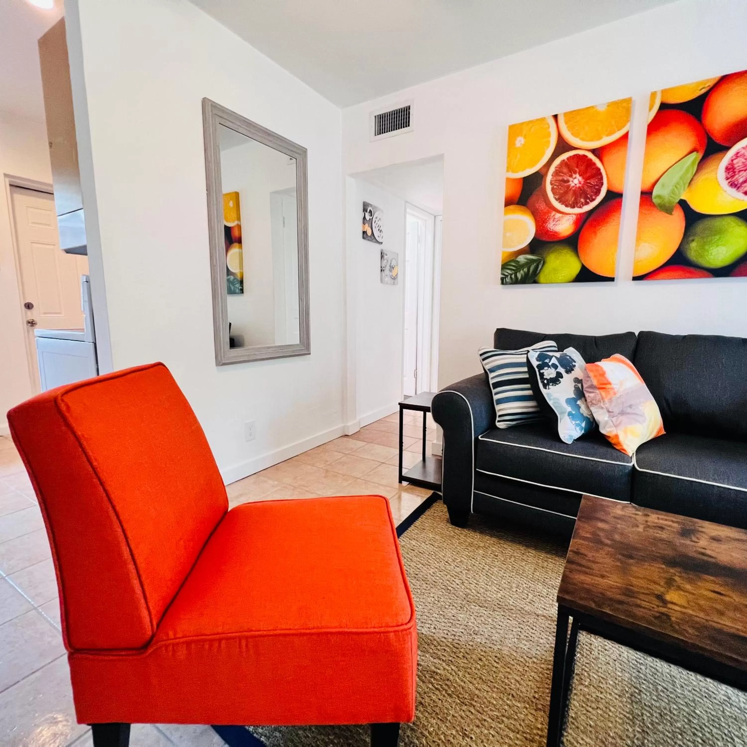 Living room in CocoBay 2BR Condos Near Beach, Galleria Mall, Wilton Manors, Cruise Port