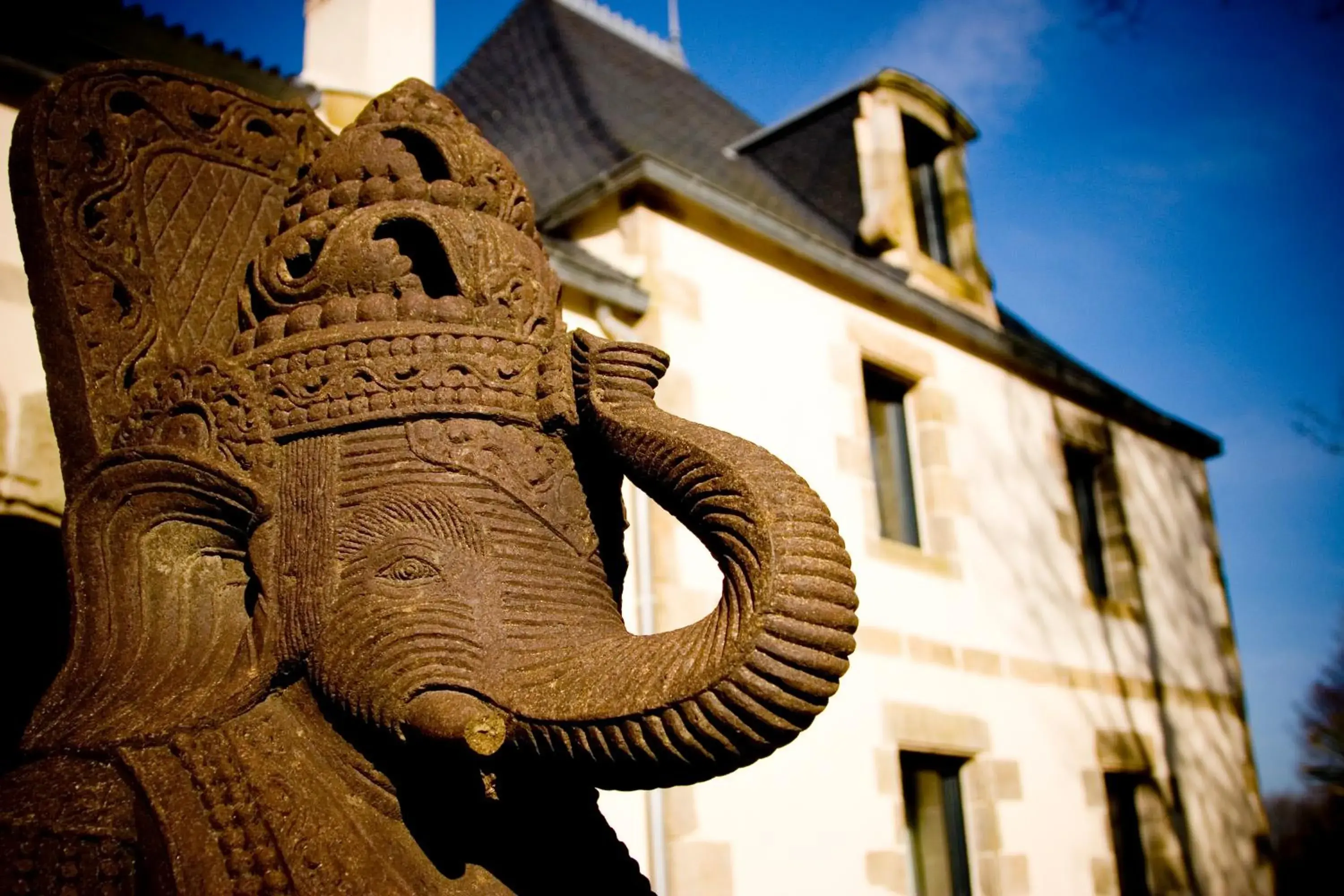 Decorative detail, Property Building in Manoir des Indes, The Originals Relais (Relais du Silence)