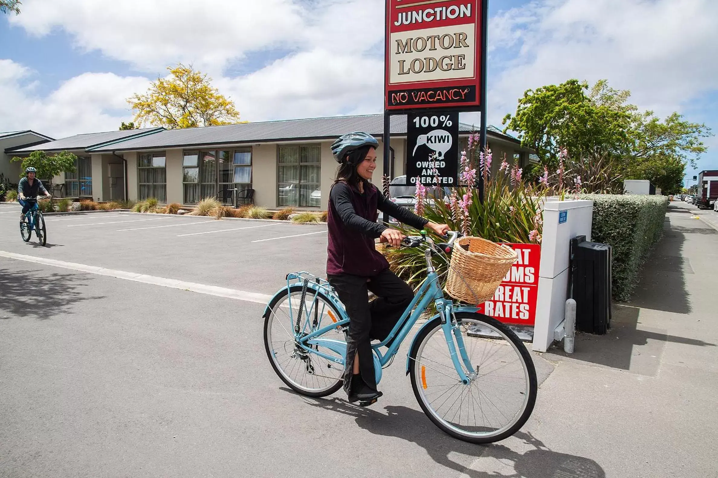 Biking in Tower Junction Motor Lodge