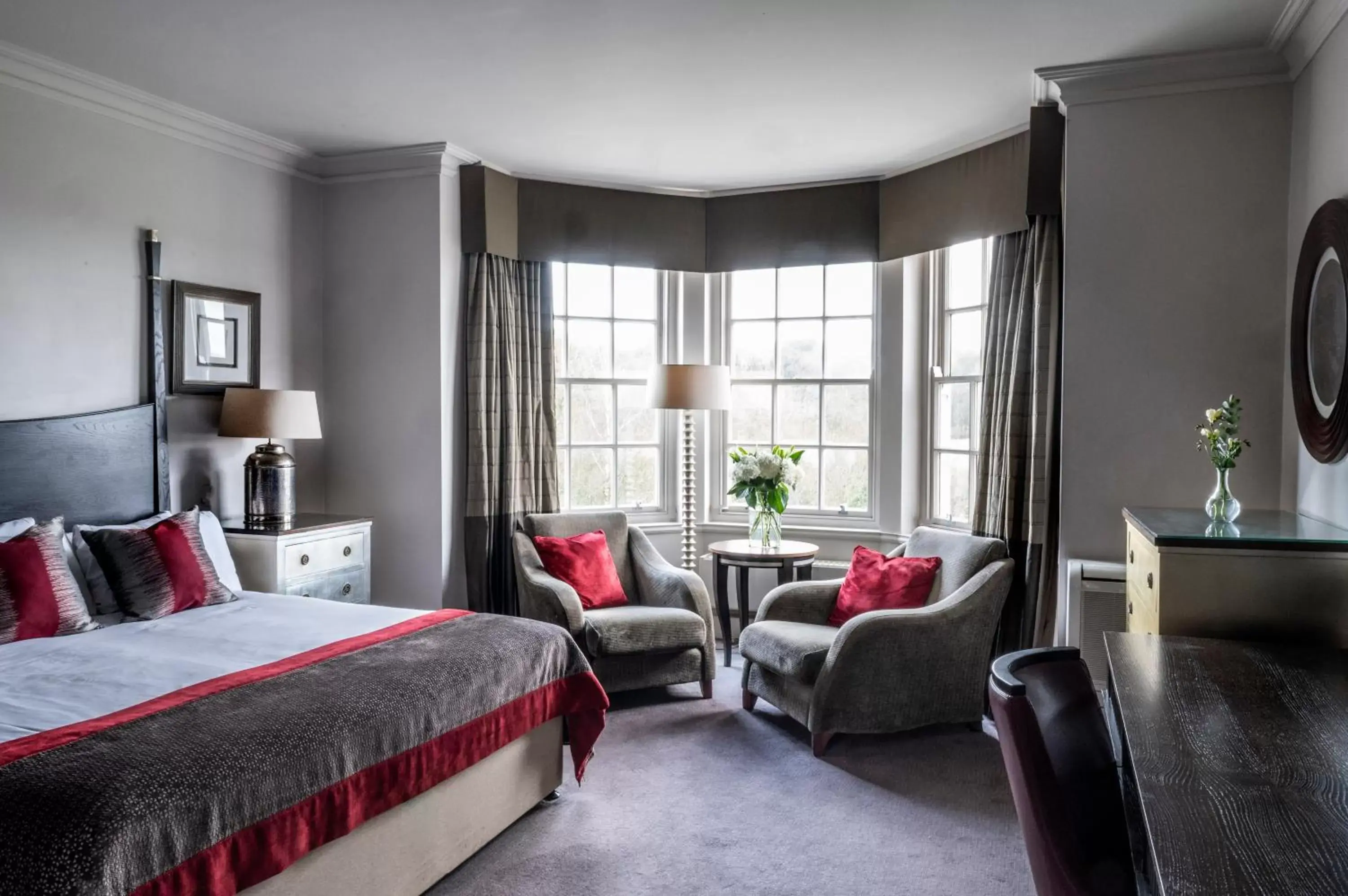 Bedroom in Wood Hall Hotel & Spa