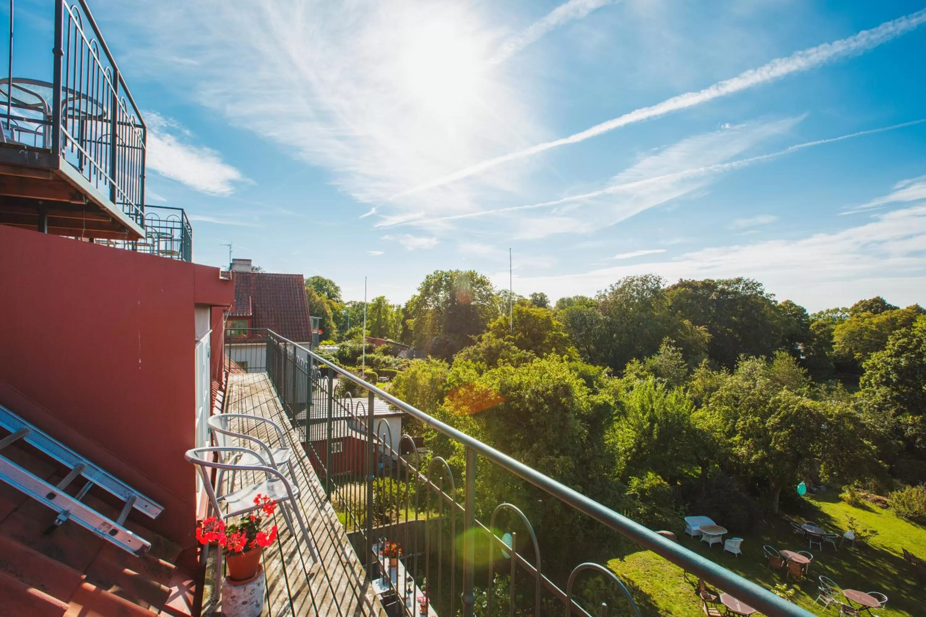 Balcony/Terrace in Hotell Breda Blick