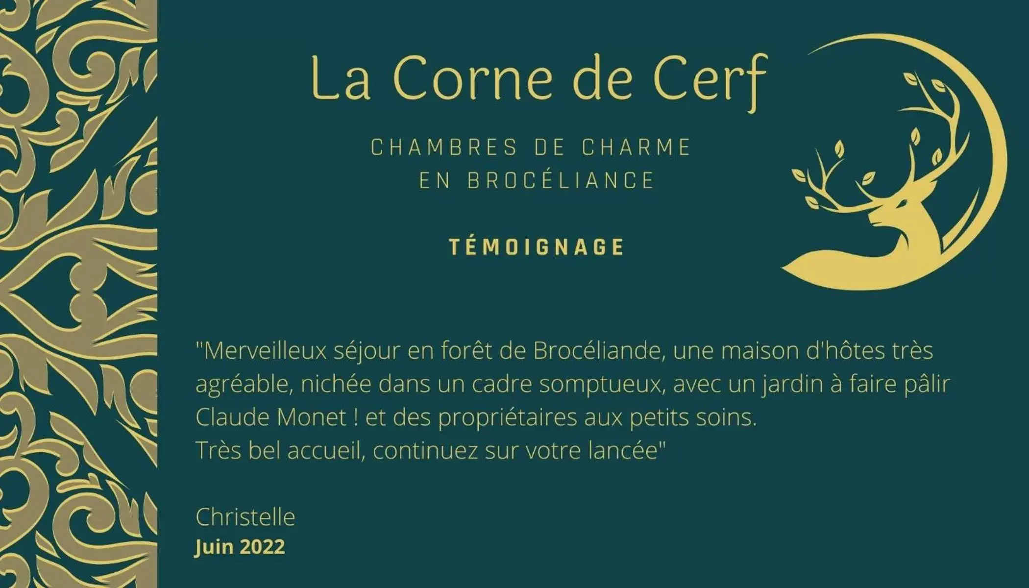 La Corne de Cerf, Forêt de Brocéliande