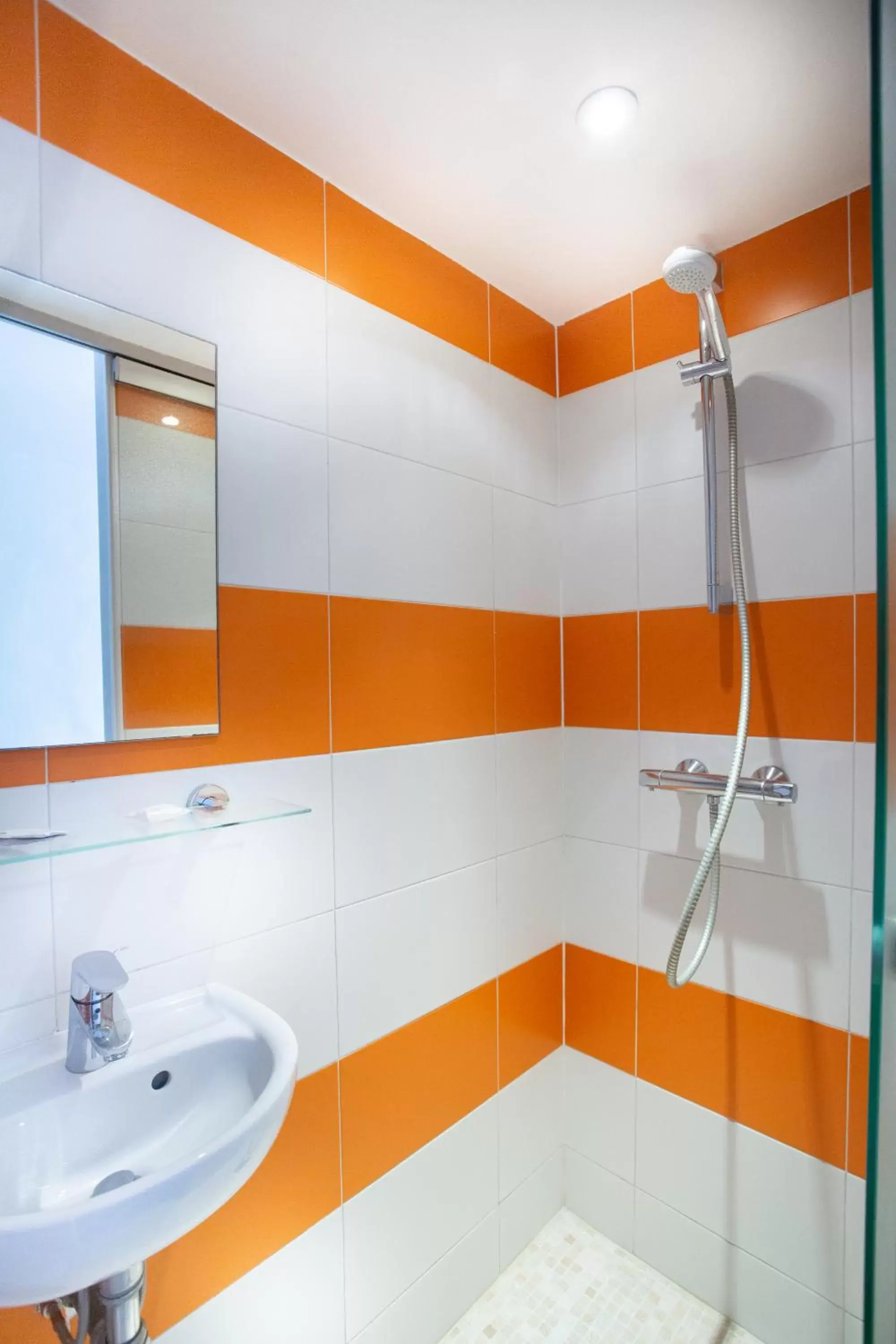 Shower, Bathroom in Hotel Mimosa Paris