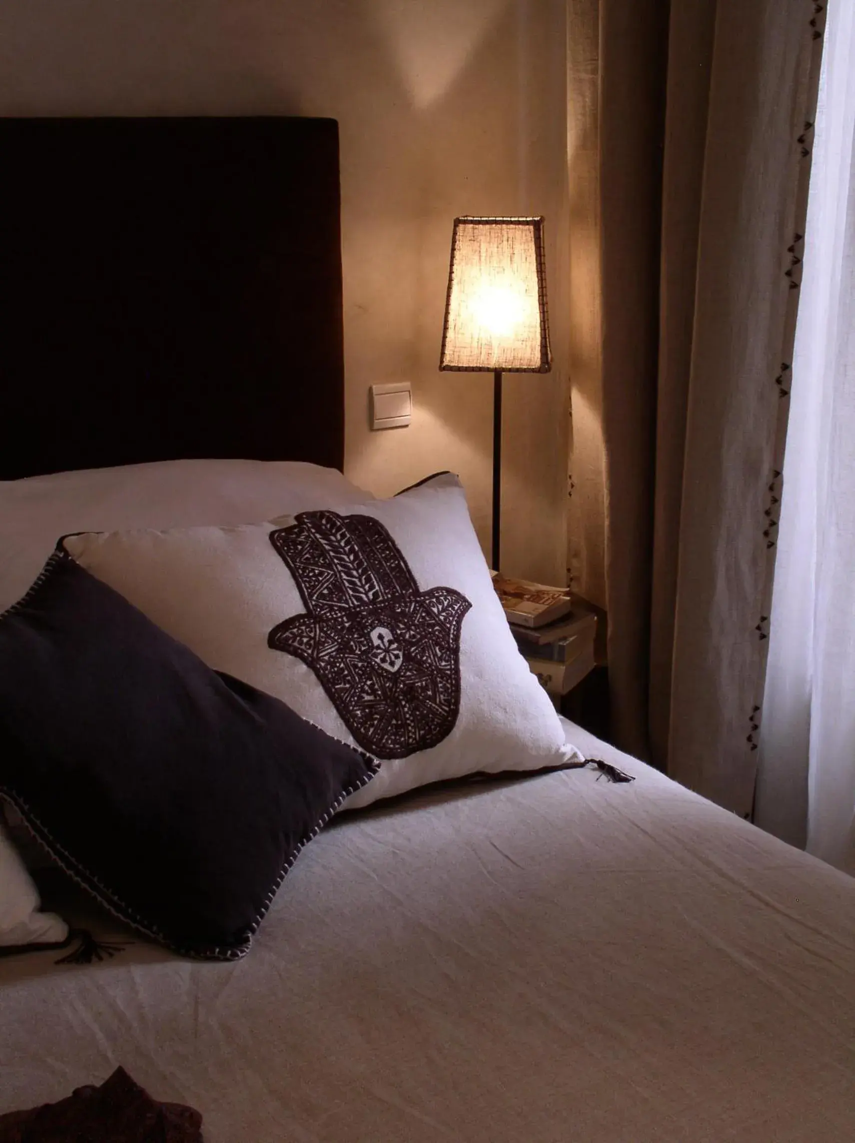 Decorative detail, Bed in Riad Dar Selen