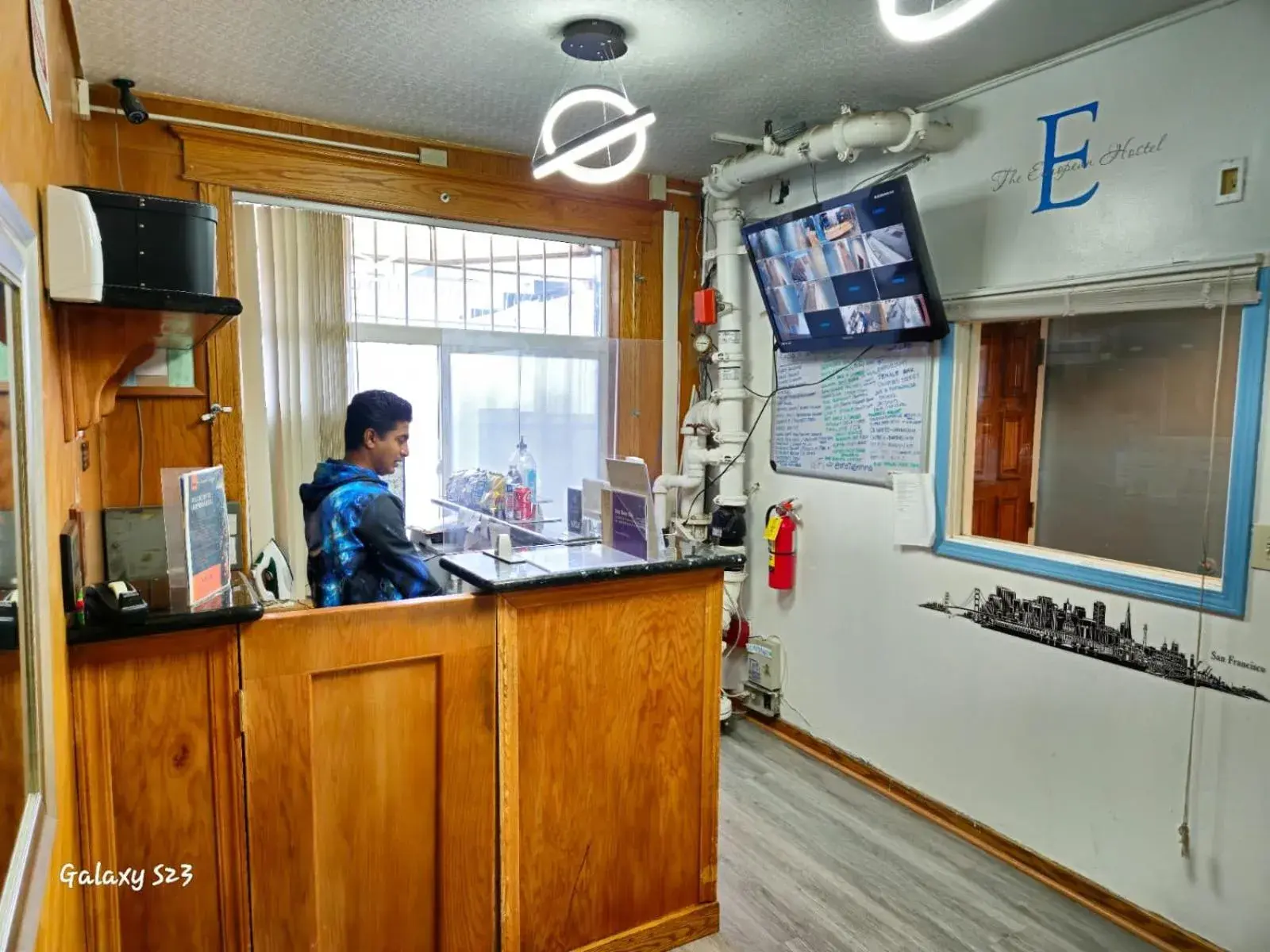 Lobby or reception in European Hostel Lobby or reception in European Hostel