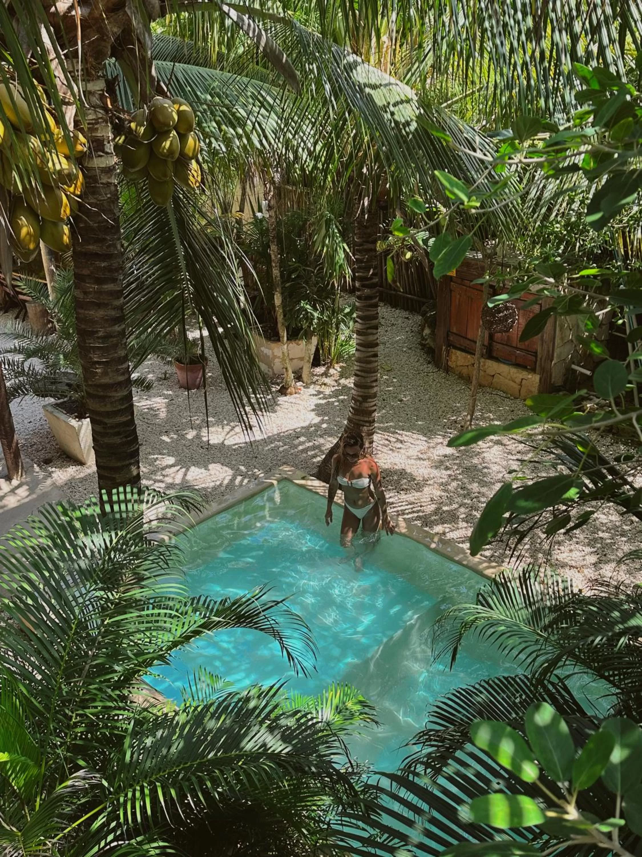 Inner courtyard view in Suites Tulum