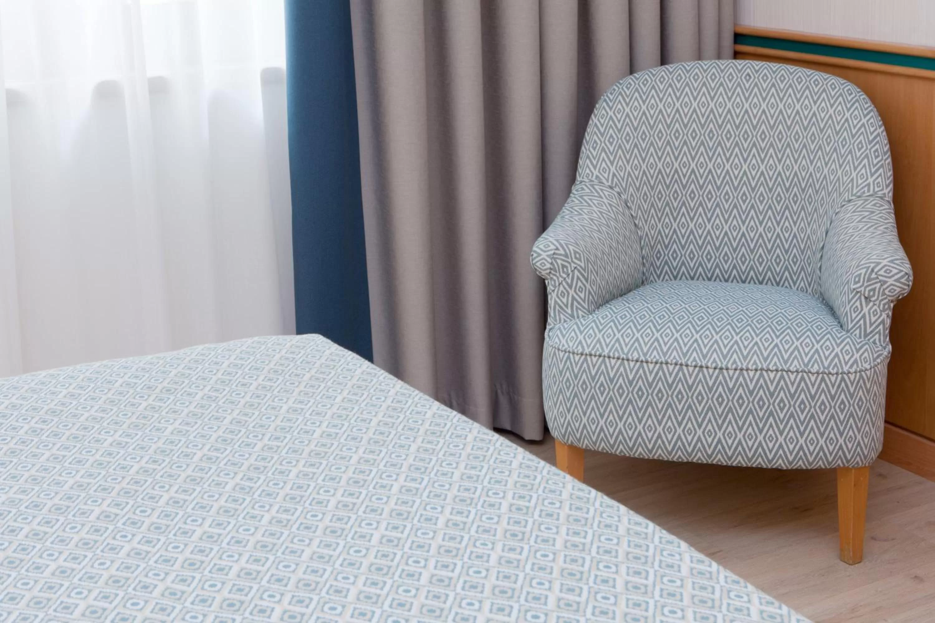 Decorative detail, Bed in Hotel Praga