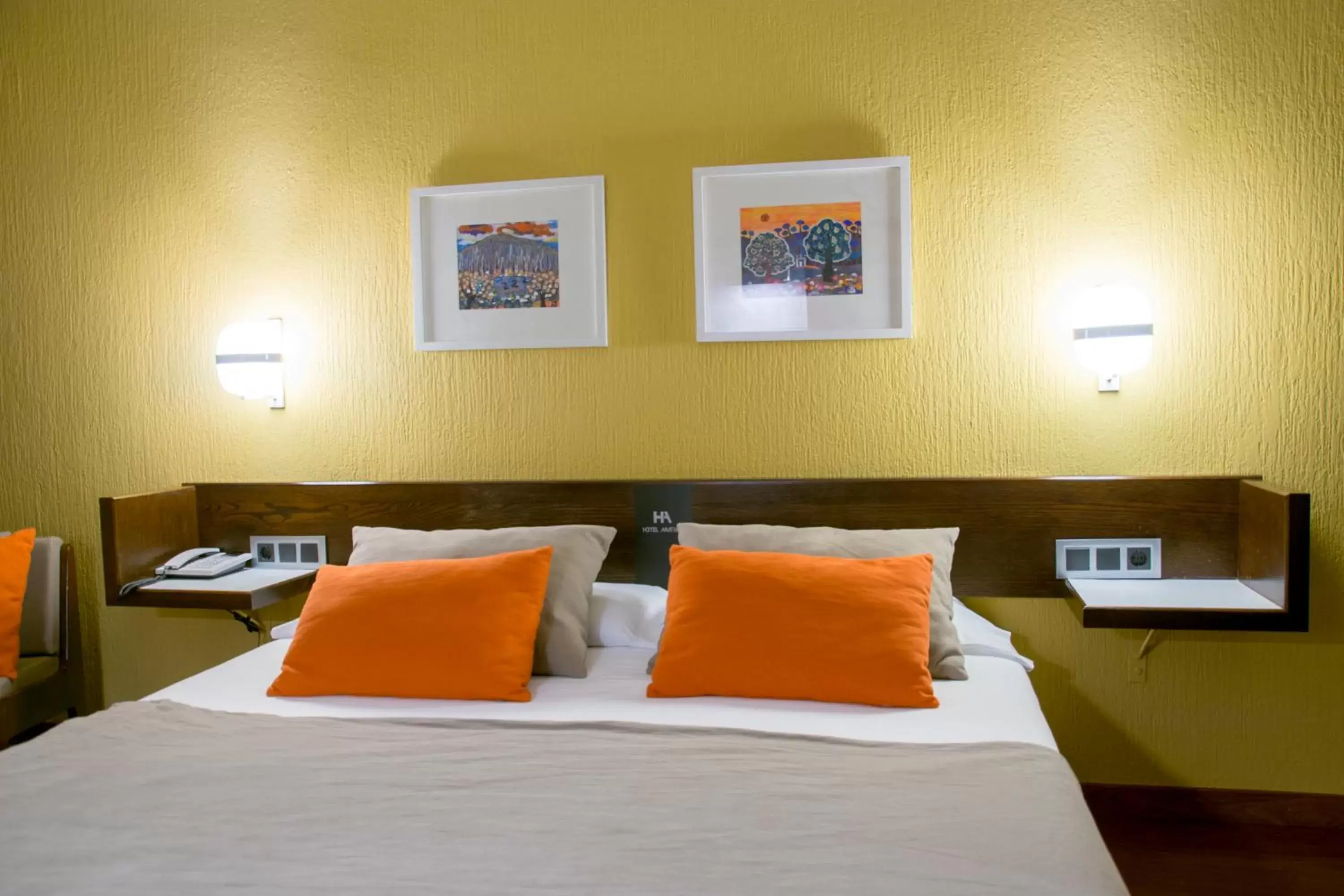 Bed in Hotel America Igualada