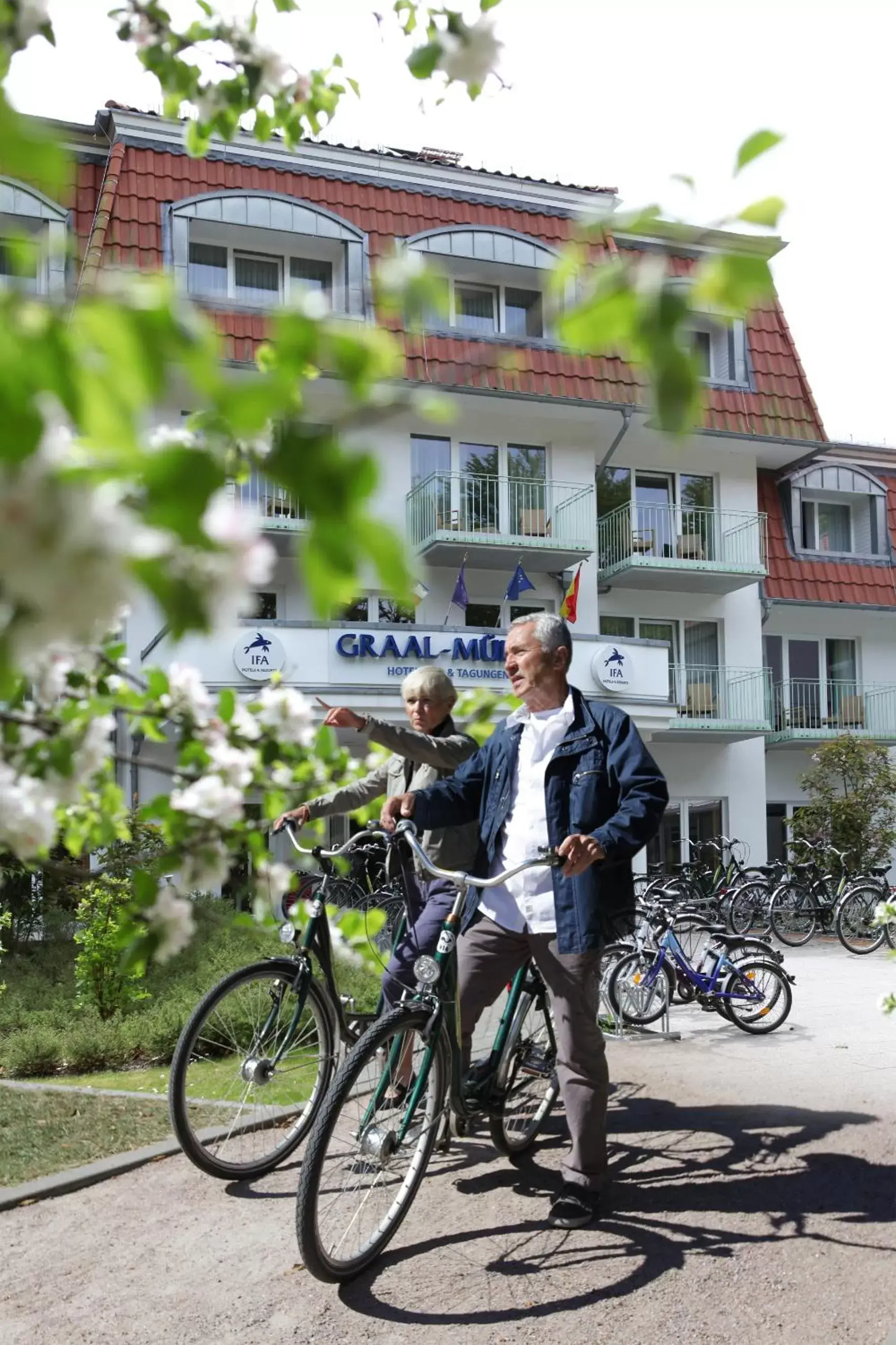 Facade/entrance, Biking in IFA Graal-Müritz Hotel & Spa