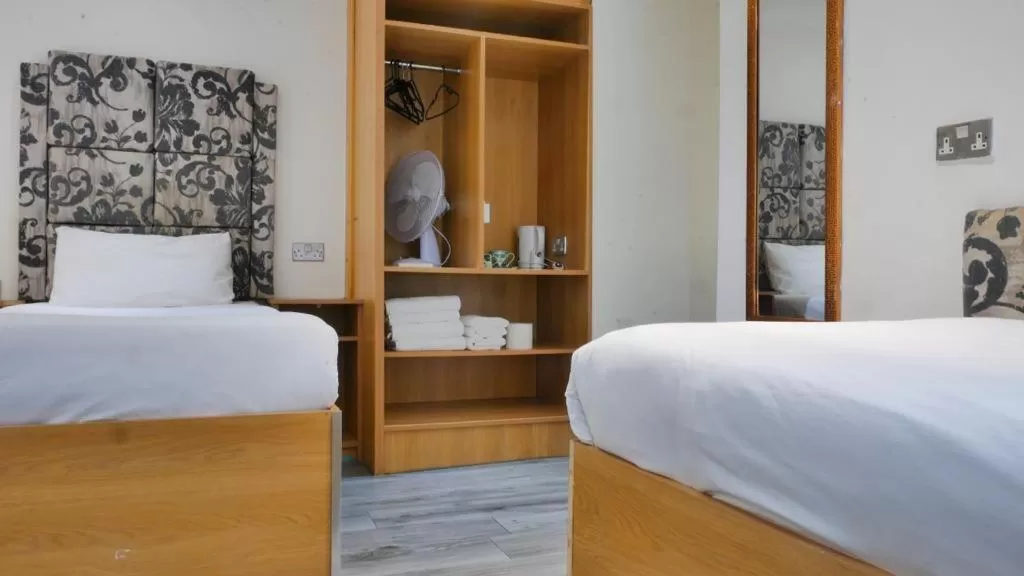 Bed in Print Works Hotel