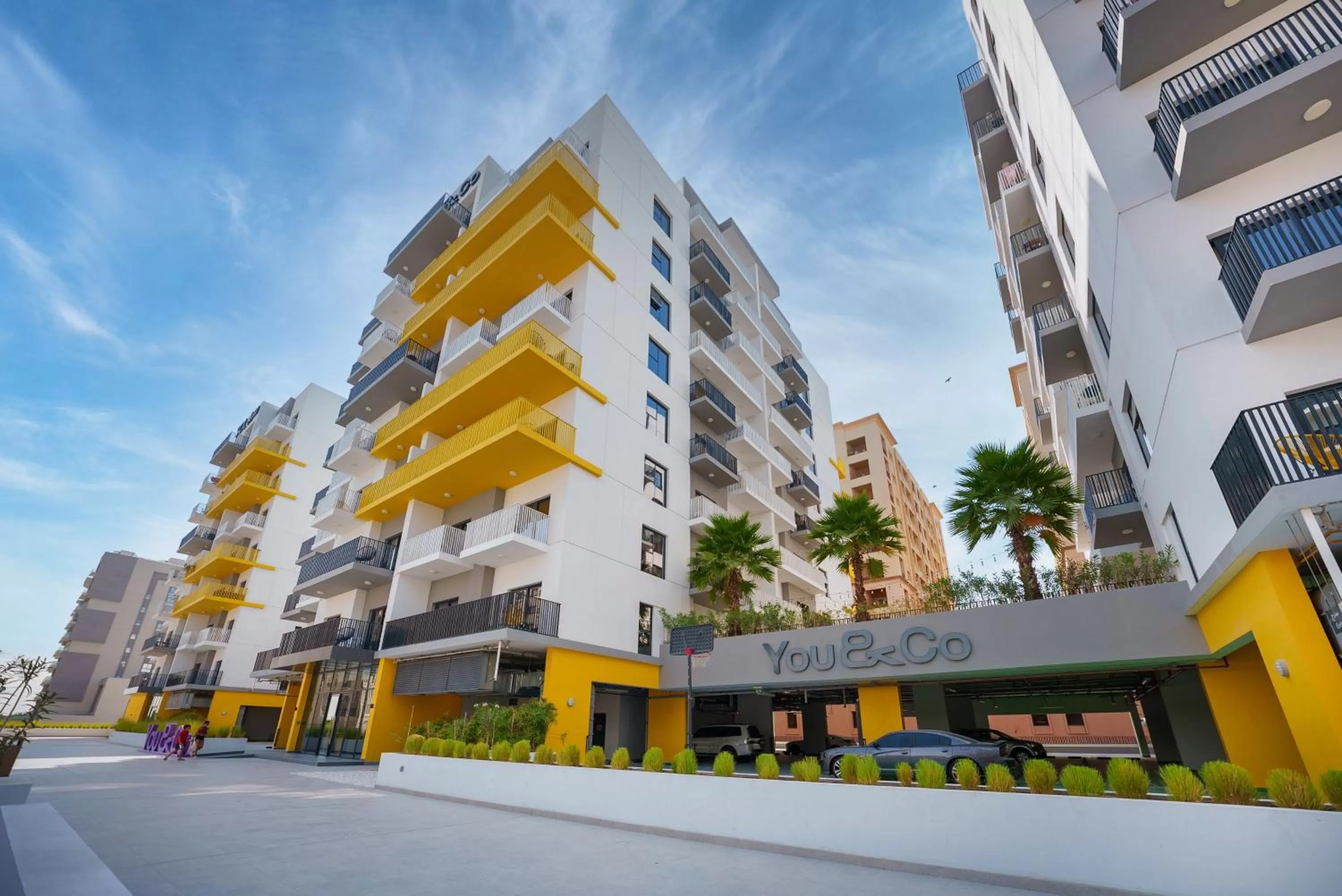 Property building in YouCo coliving Dubai