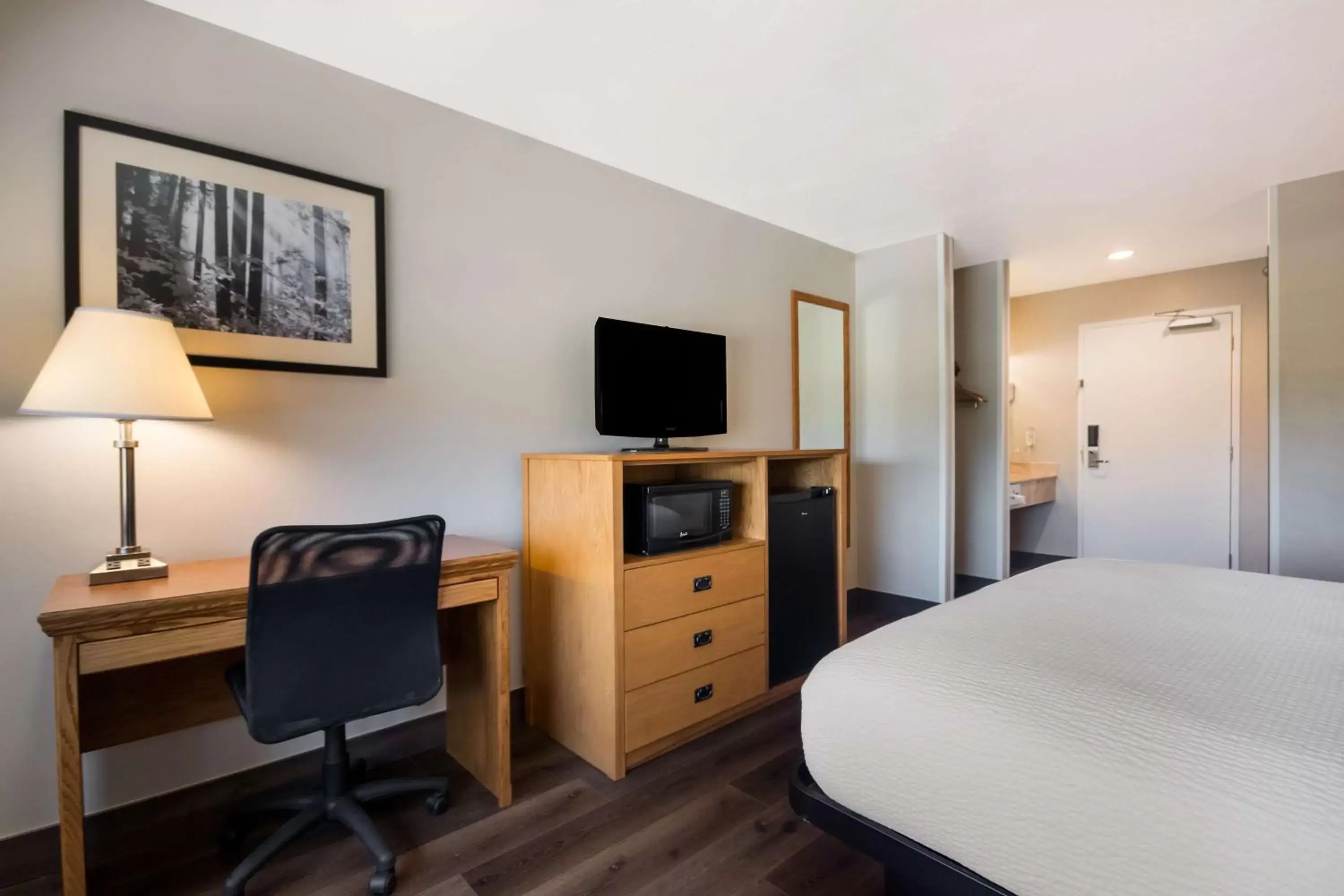 Bedroom, TV/Entertainment Center in SureStay Plus Hotel by Best Western Rexburg