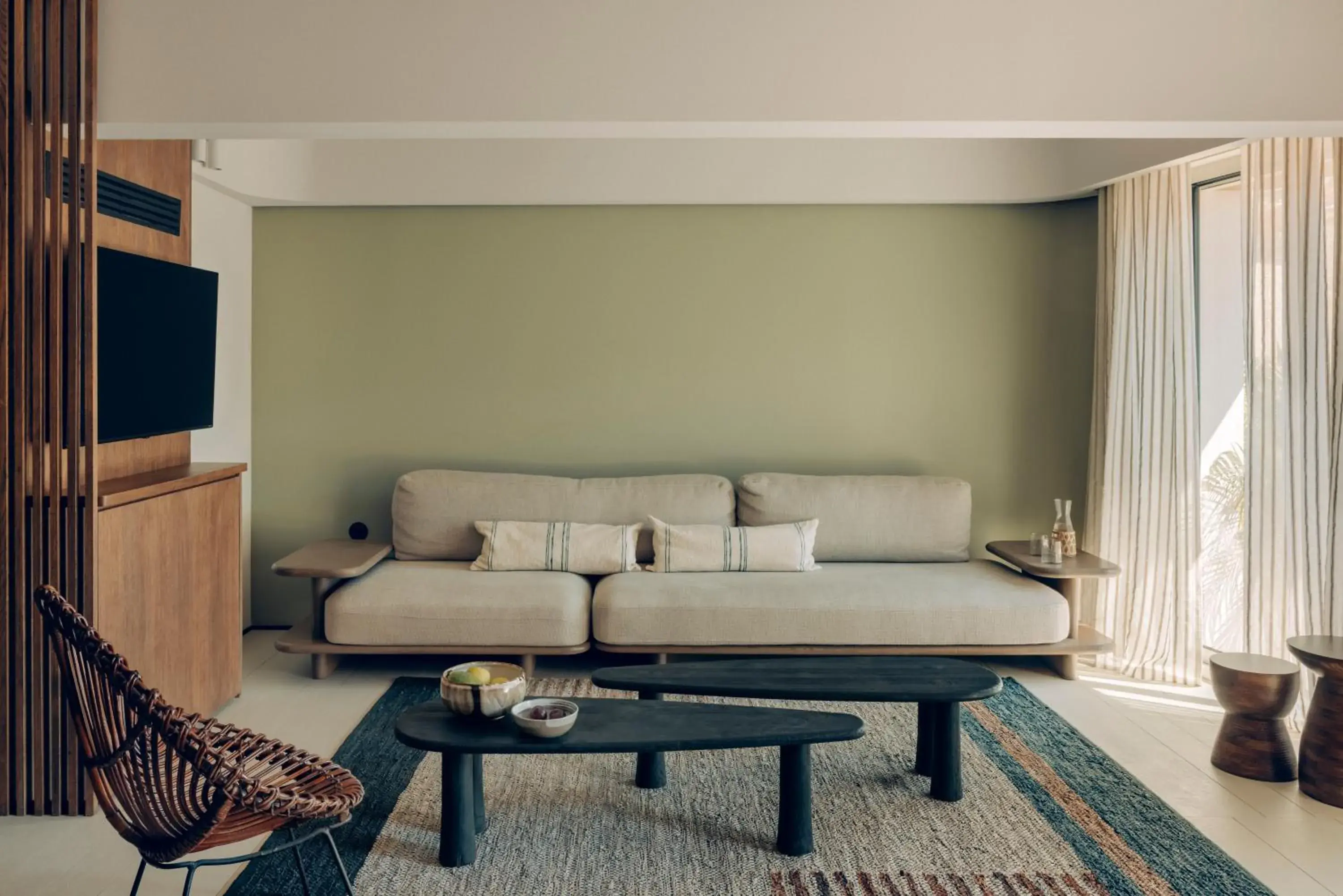 Living room, Seating Area in Hôtel Belle Plage & Villa Spa