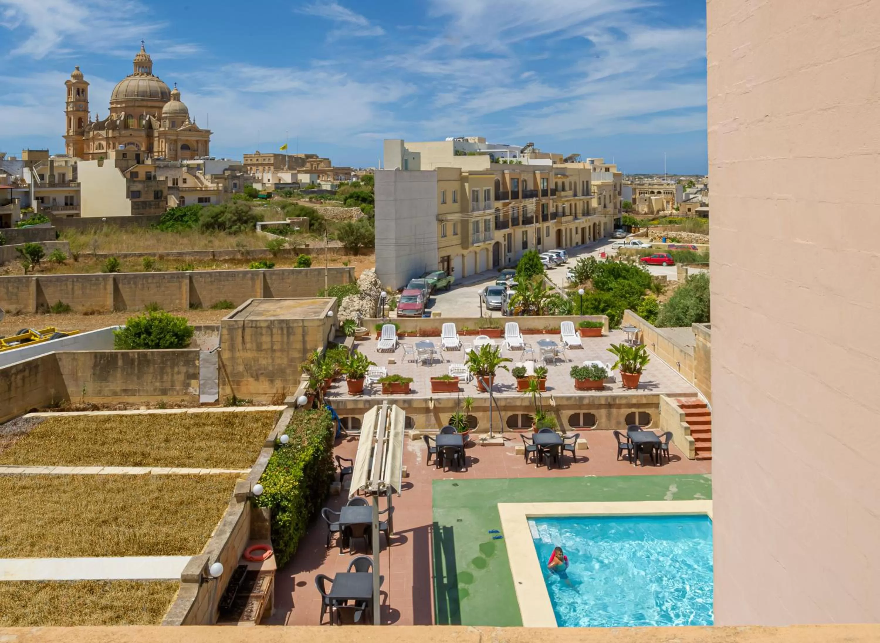 Pool view in Mariblu Hotel