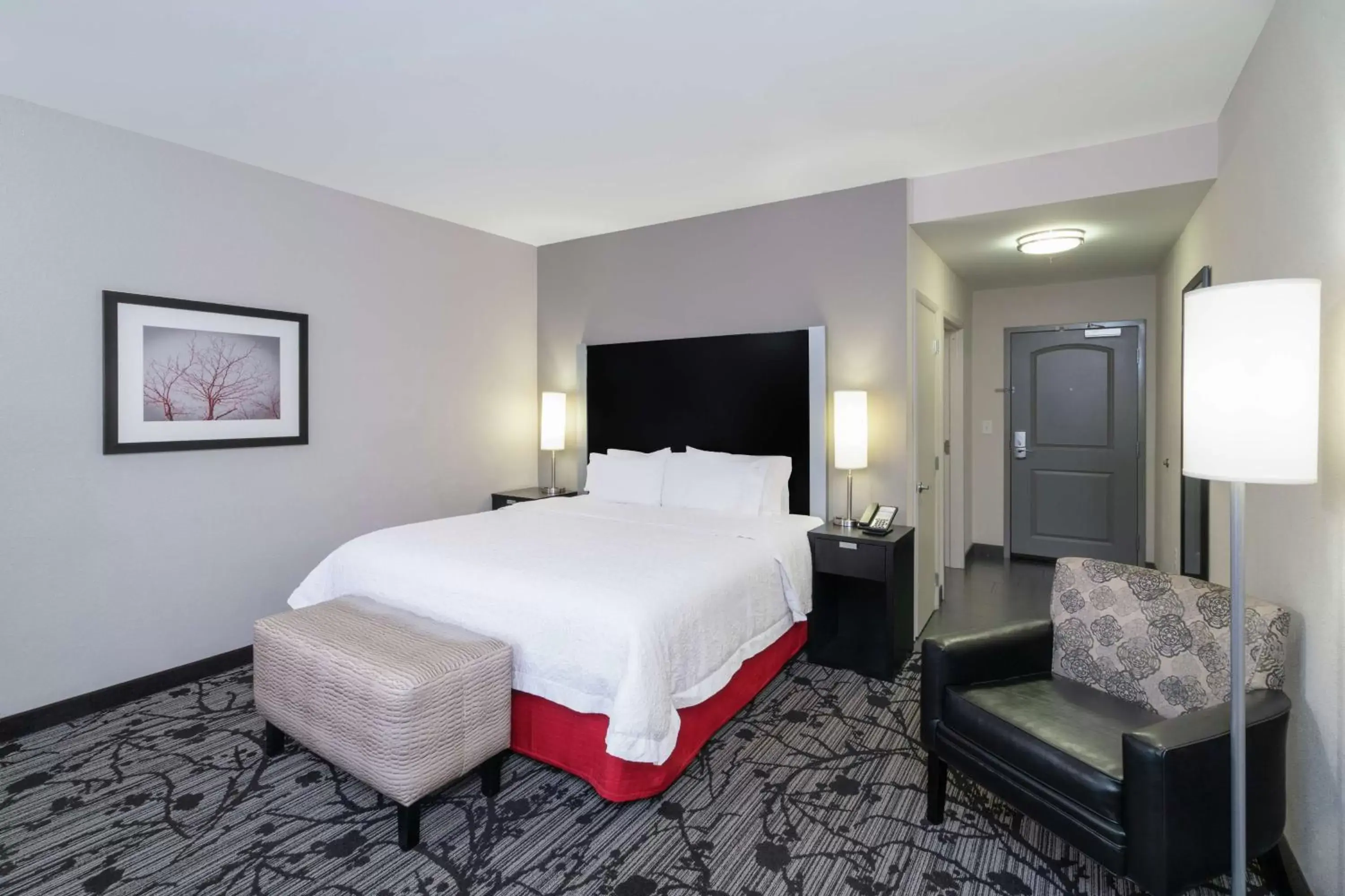 Photo of the whole room, Bed in Hampton Inn and Suites Roanoke Airport/Valley View Mall