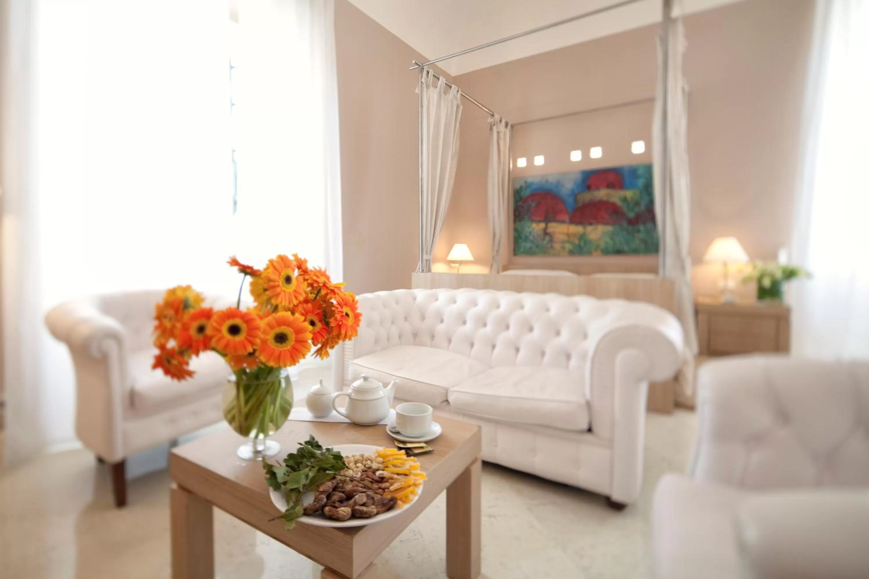 Living room in Palazzo Brunaccini Boutique Hotel