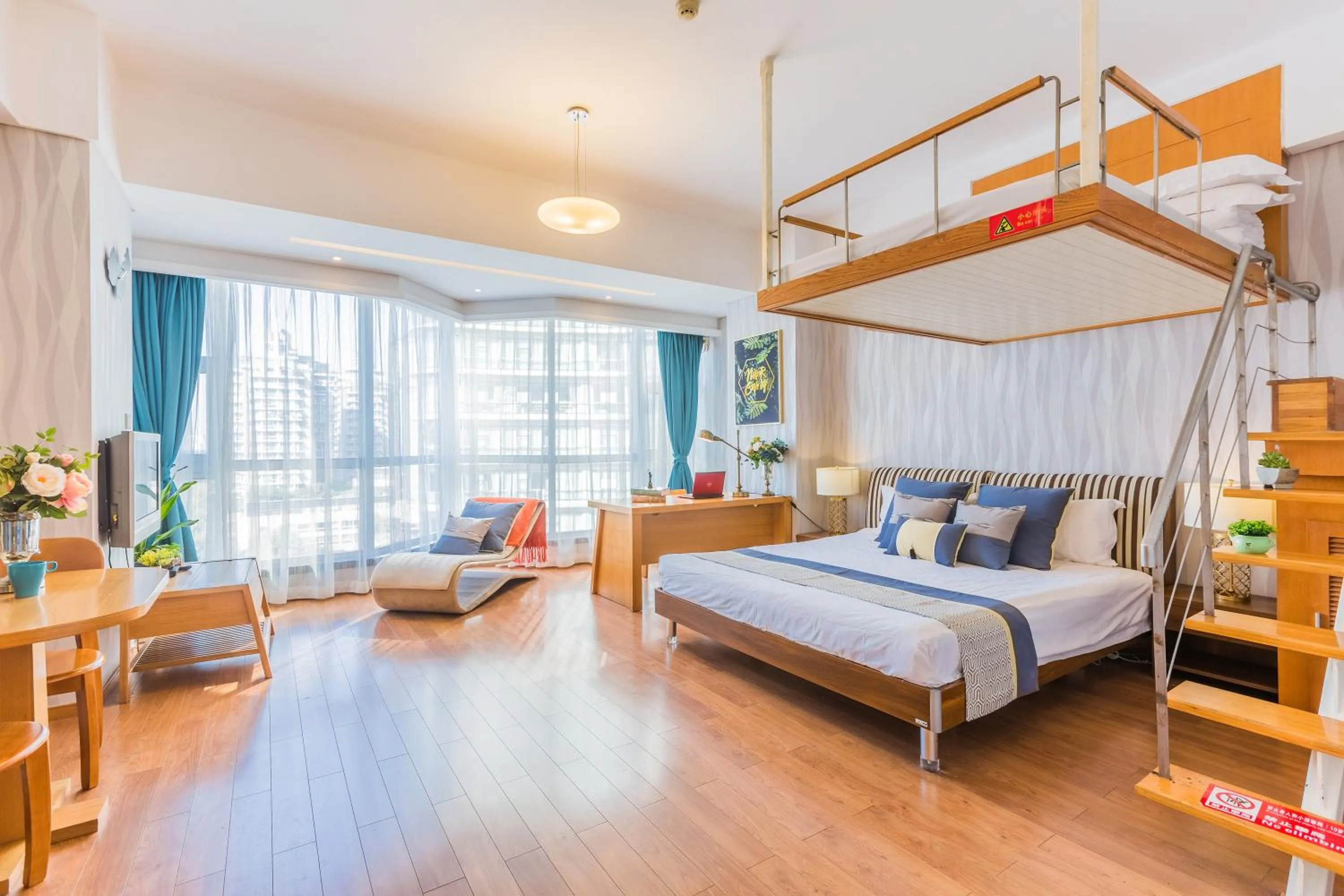 Bed in Westlake 7 Service Apartment