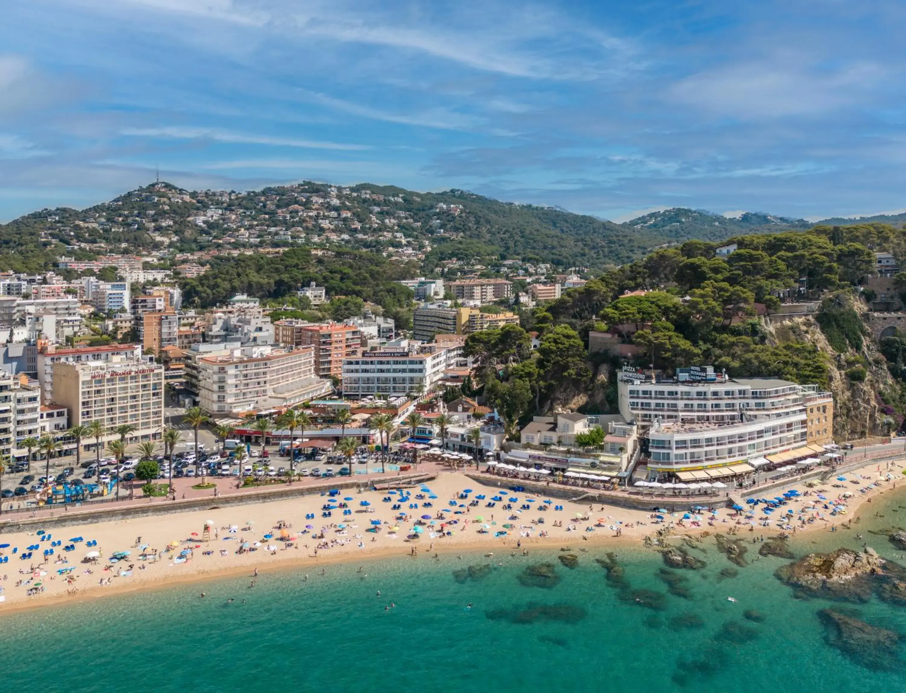 Beach, Bird's-eye View in Hotel Rosamar Maritim