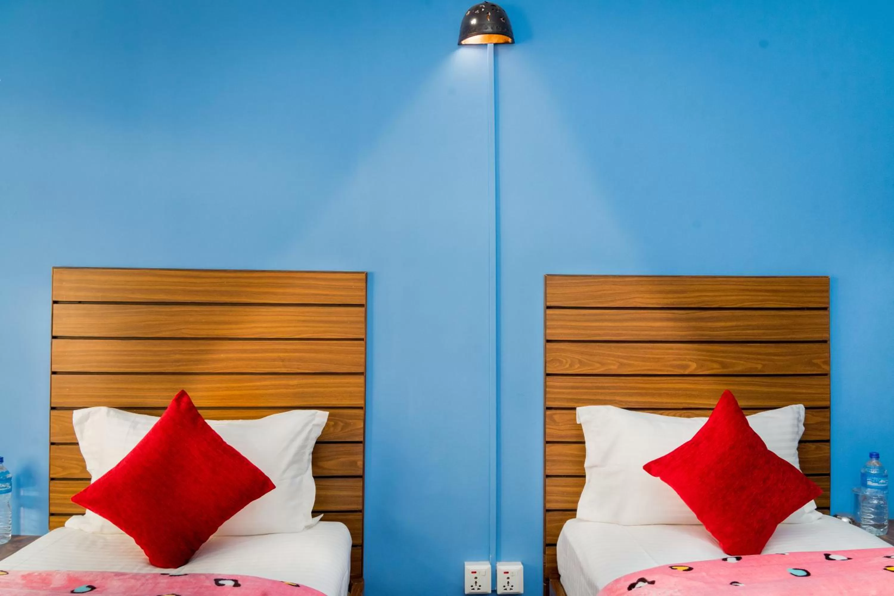 Bed in Hotel Nepal Bhumi