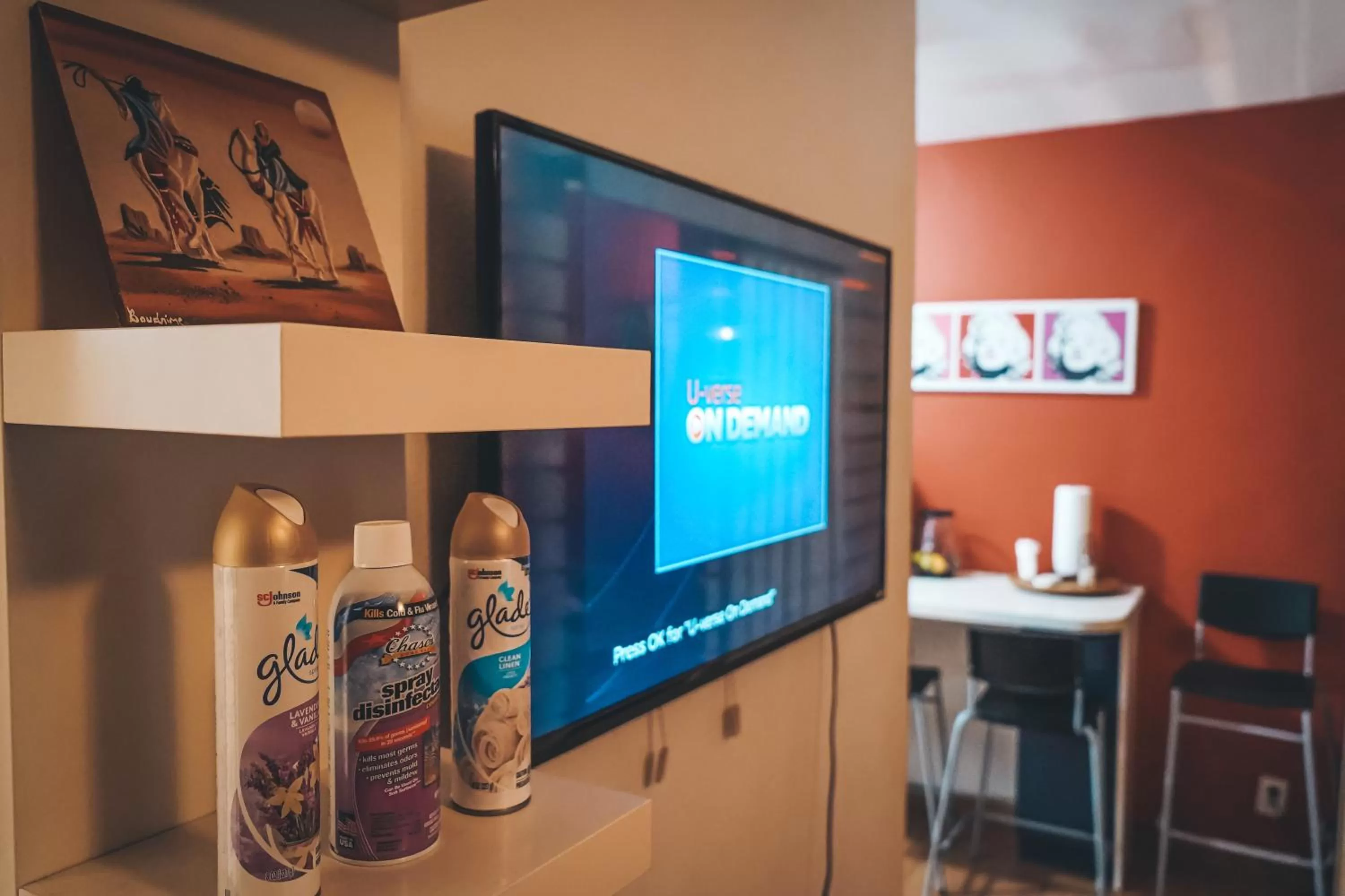 TV and multimedia in Hollywood Light Haven Lodge