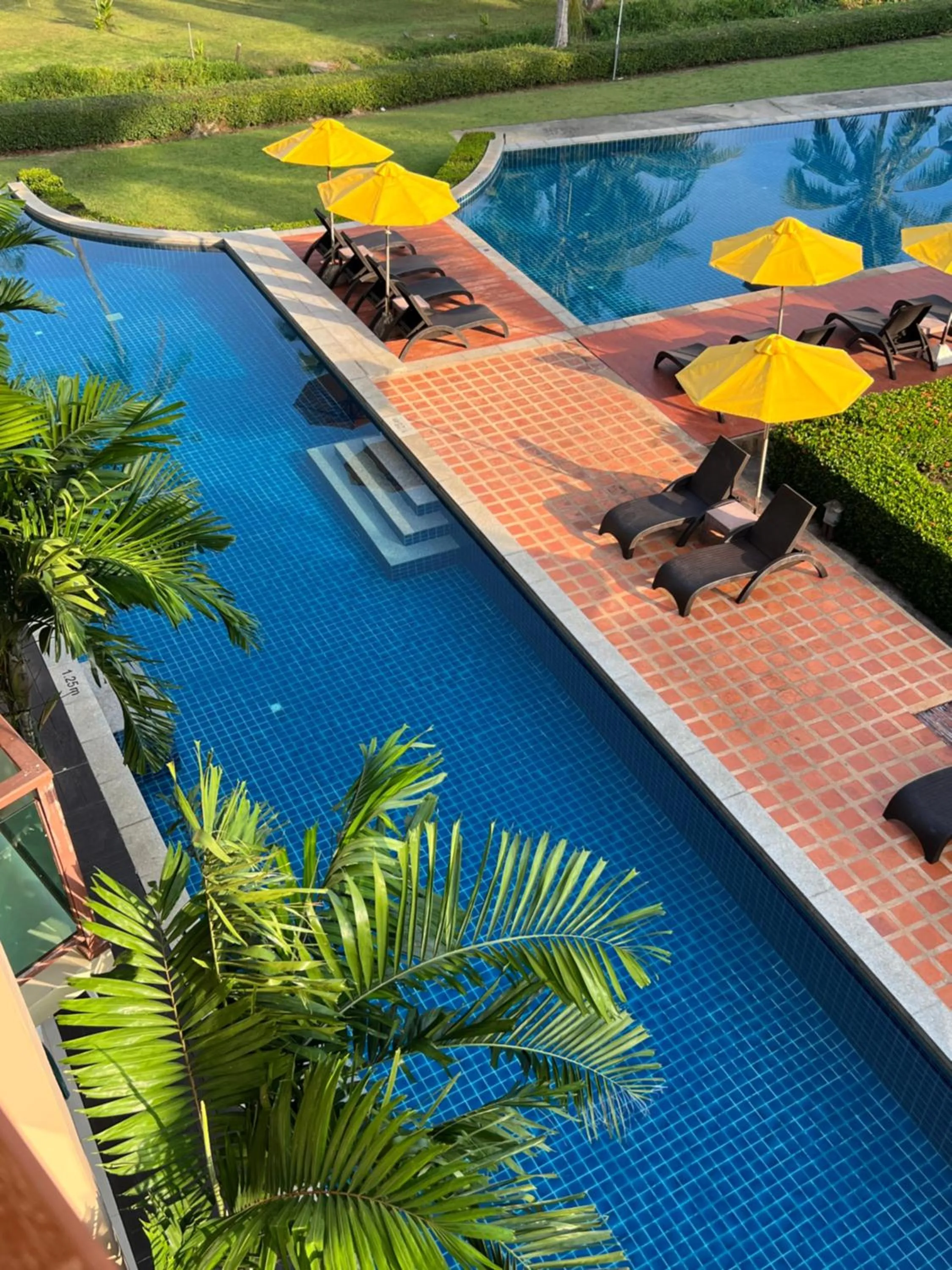 Pool view in LANTA PURA beach resort-SHA extra plus