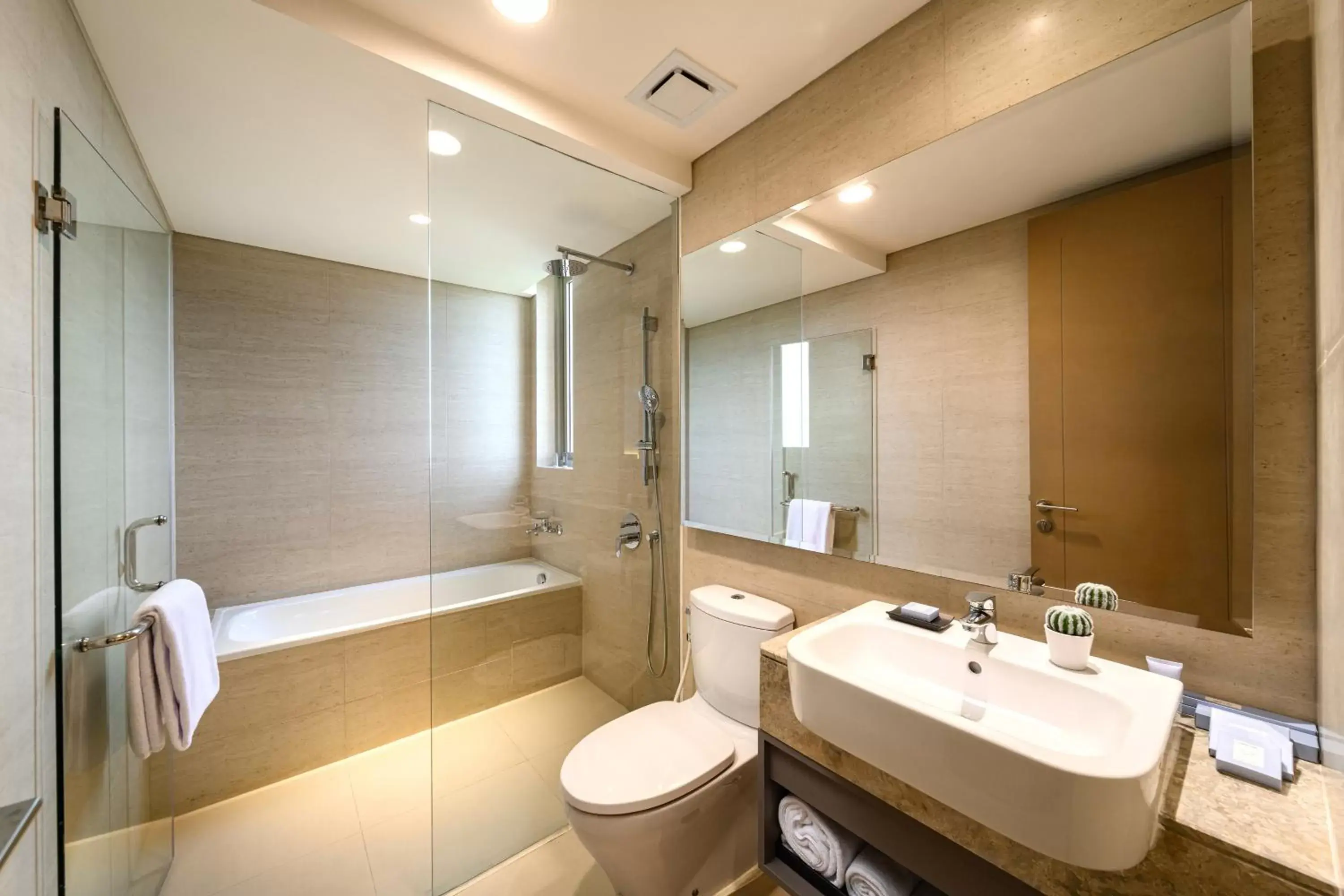 Bathroom in Oakwood Apartments PIK Jakarta