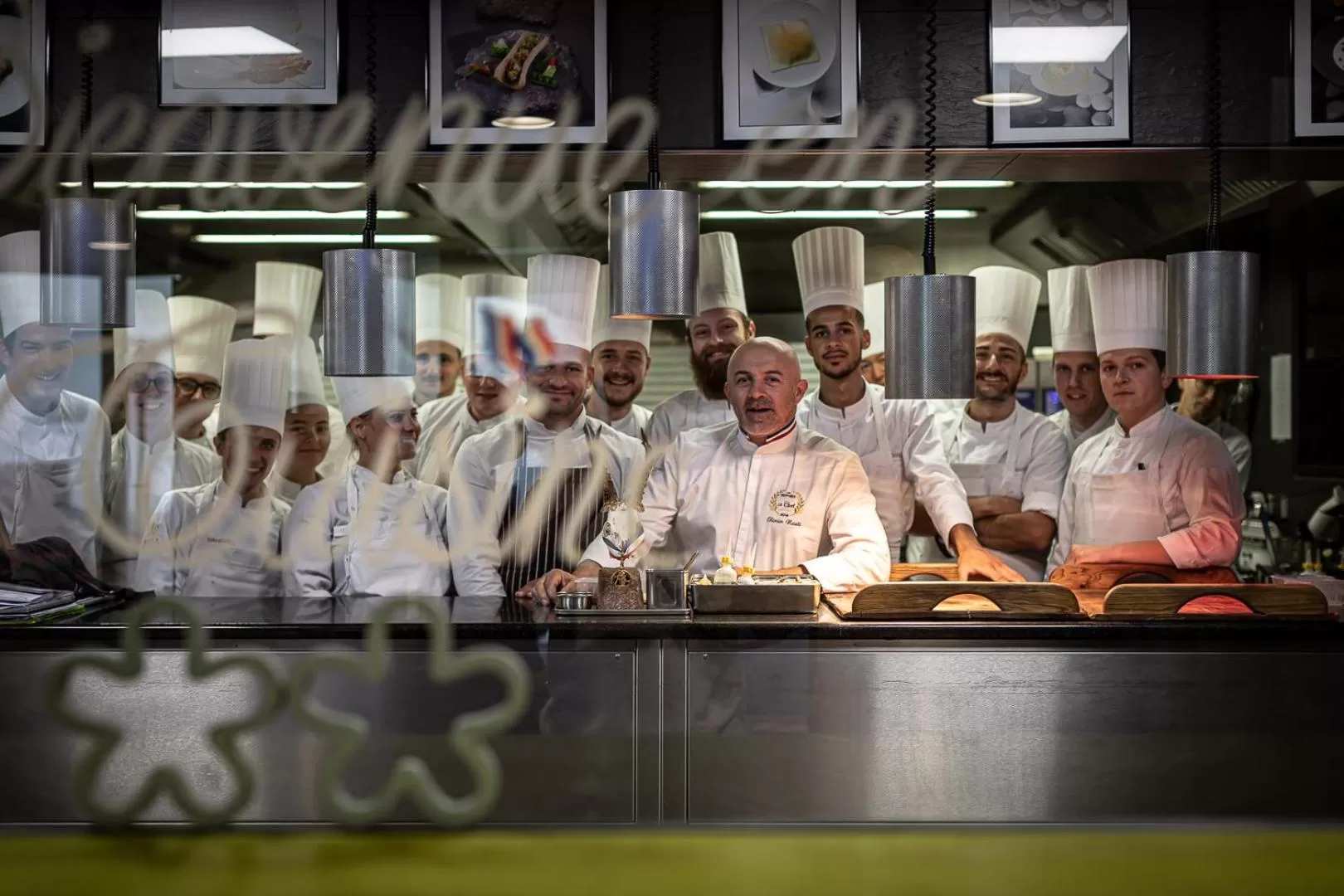 kitchen in Relais et Châteaux Le Chambard