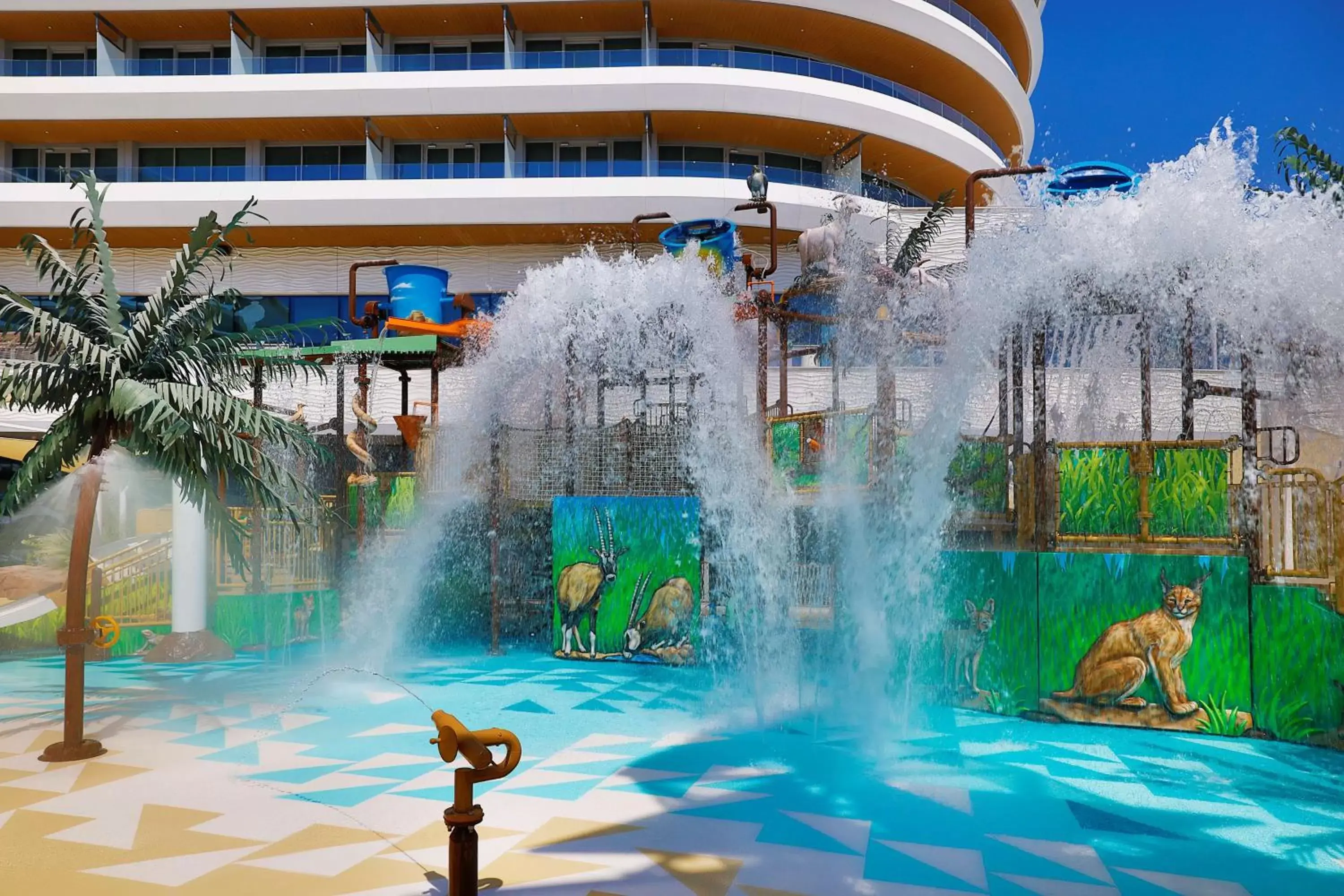 Pool view, Water Park in Waldorf Astoria Lusail, Doha