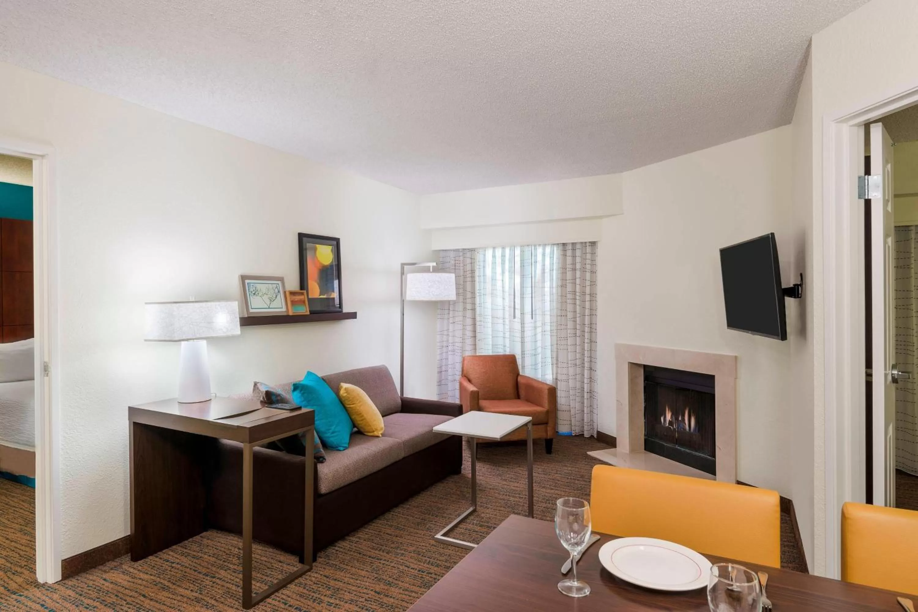 Living room, Bed in Residence Inn by Marriott Fort Myers