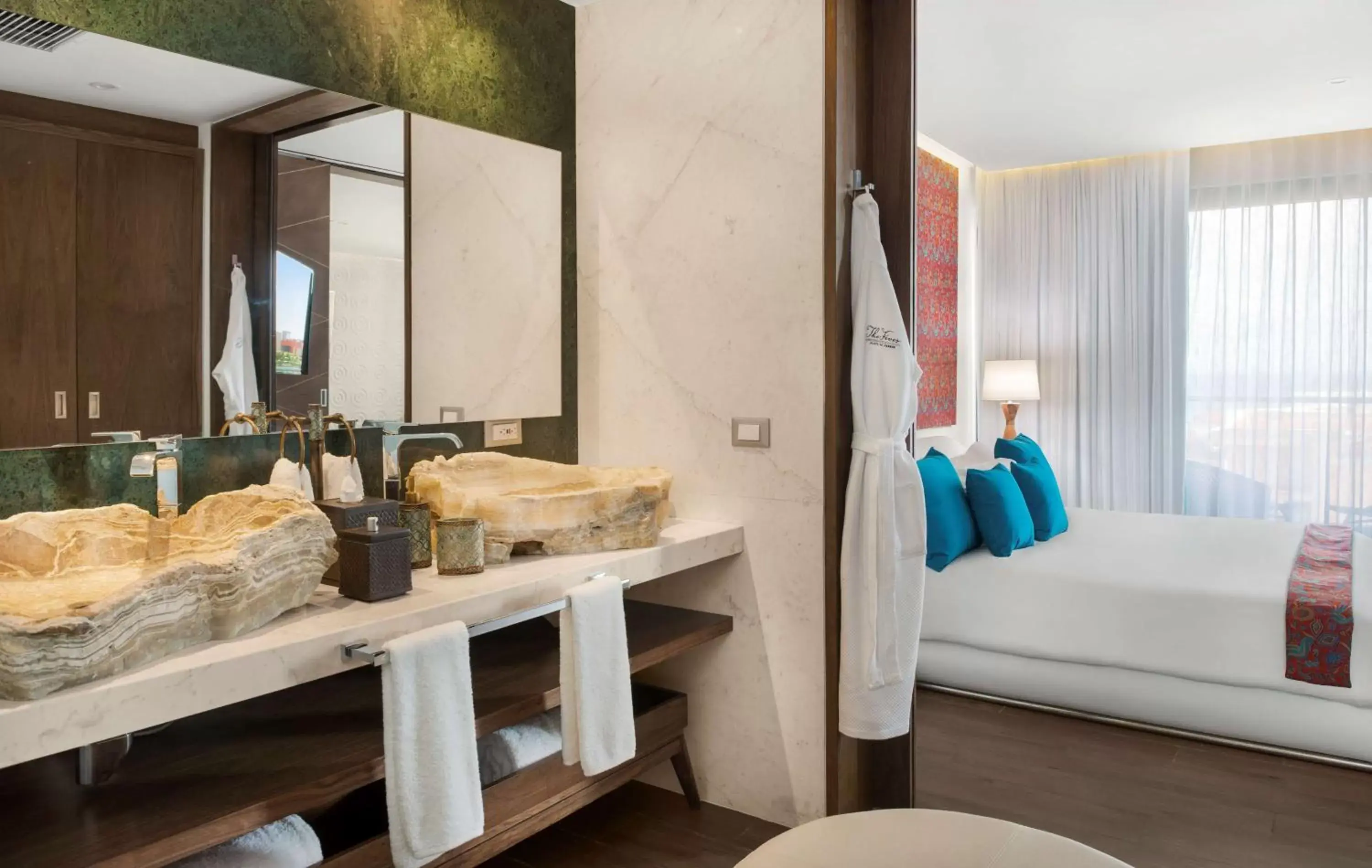 Bathroom in The Fives Downtown Hotel & Residences, Curio Collection by Hilton