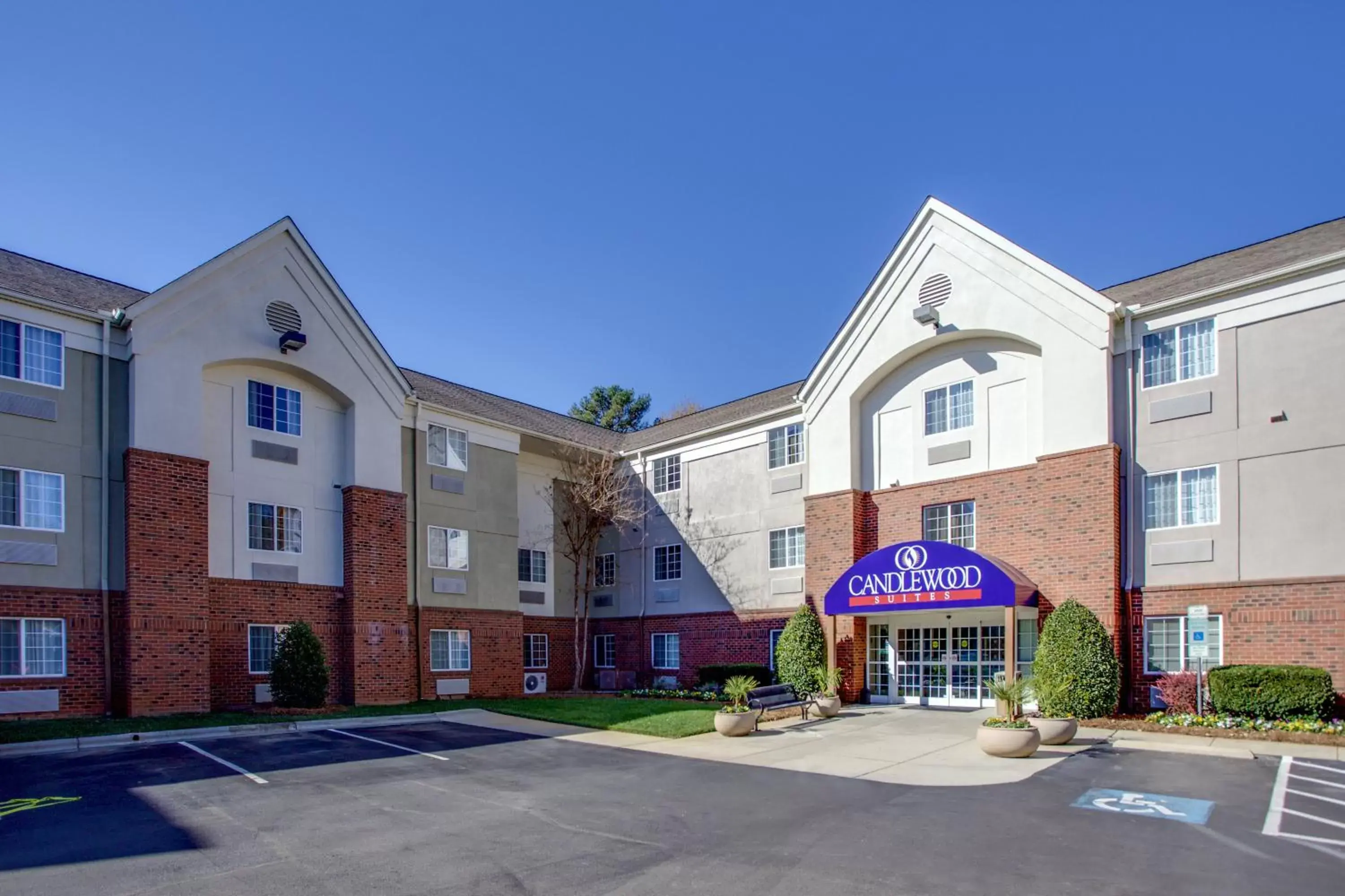 Property building in Candlewood Suites Raleigh Crabtree, an IHG Hotel