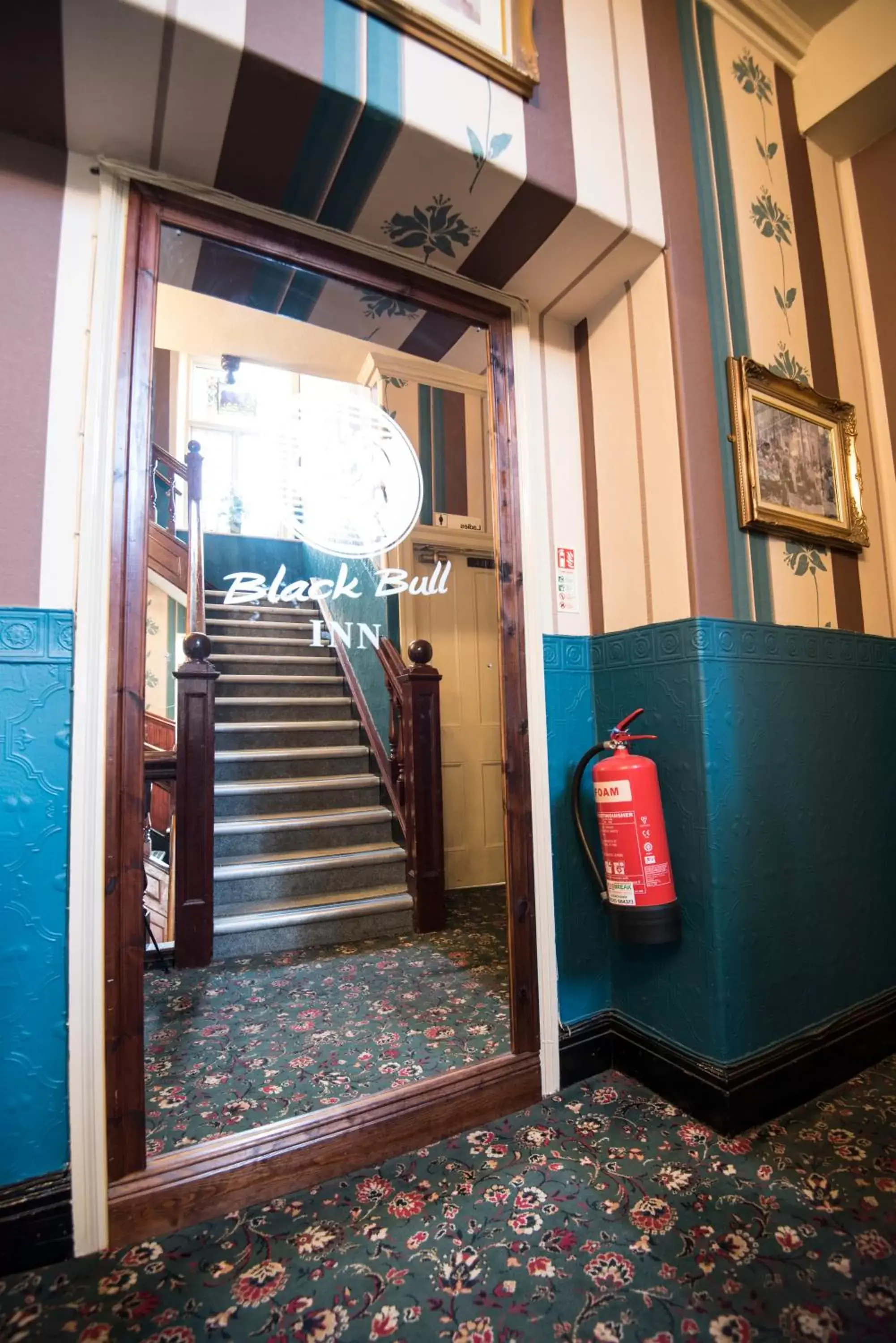 Decorative detail, Lobby/Reception in The Black Bull inn