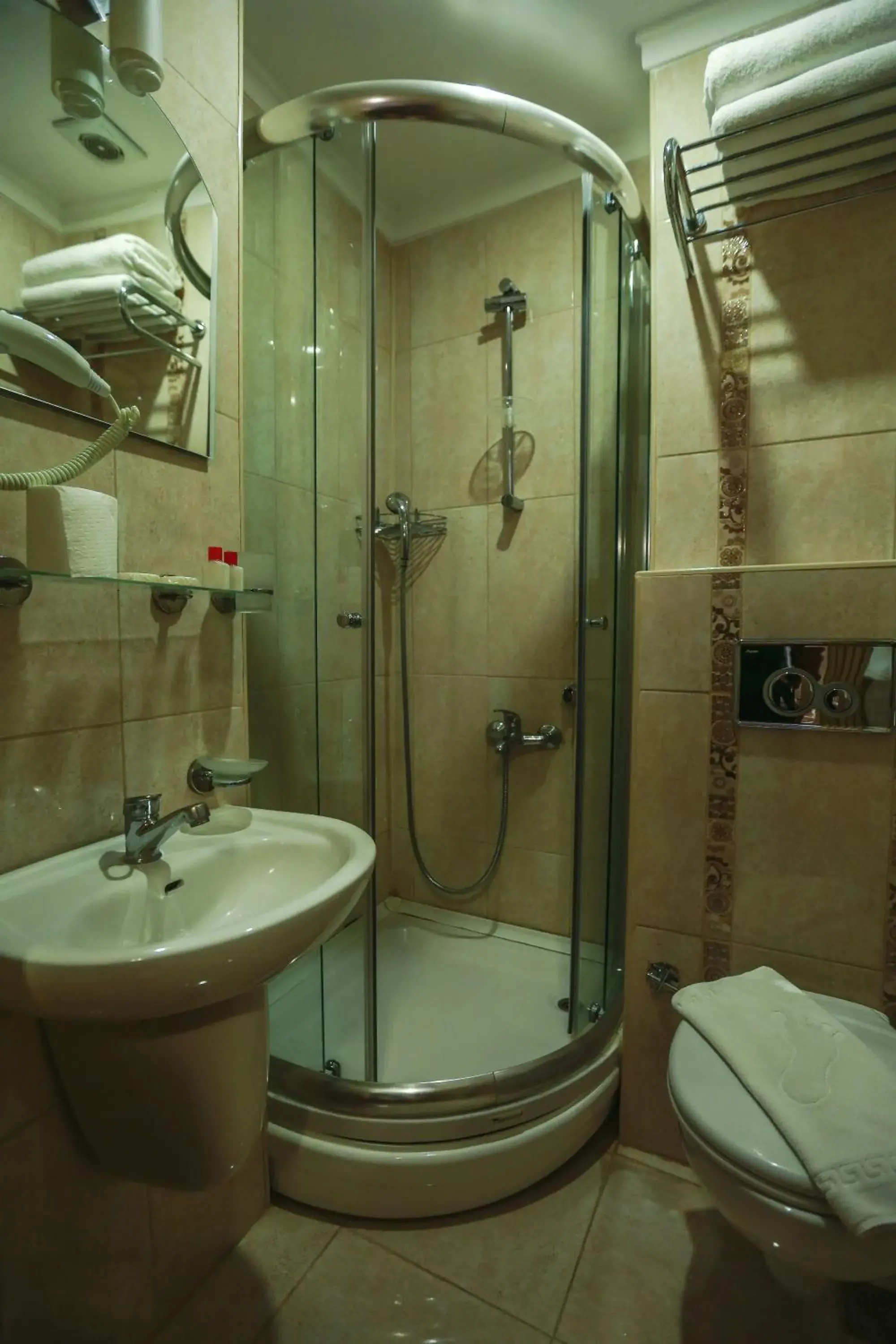 Decorative detail, Bathroom in Kaftan Hotel