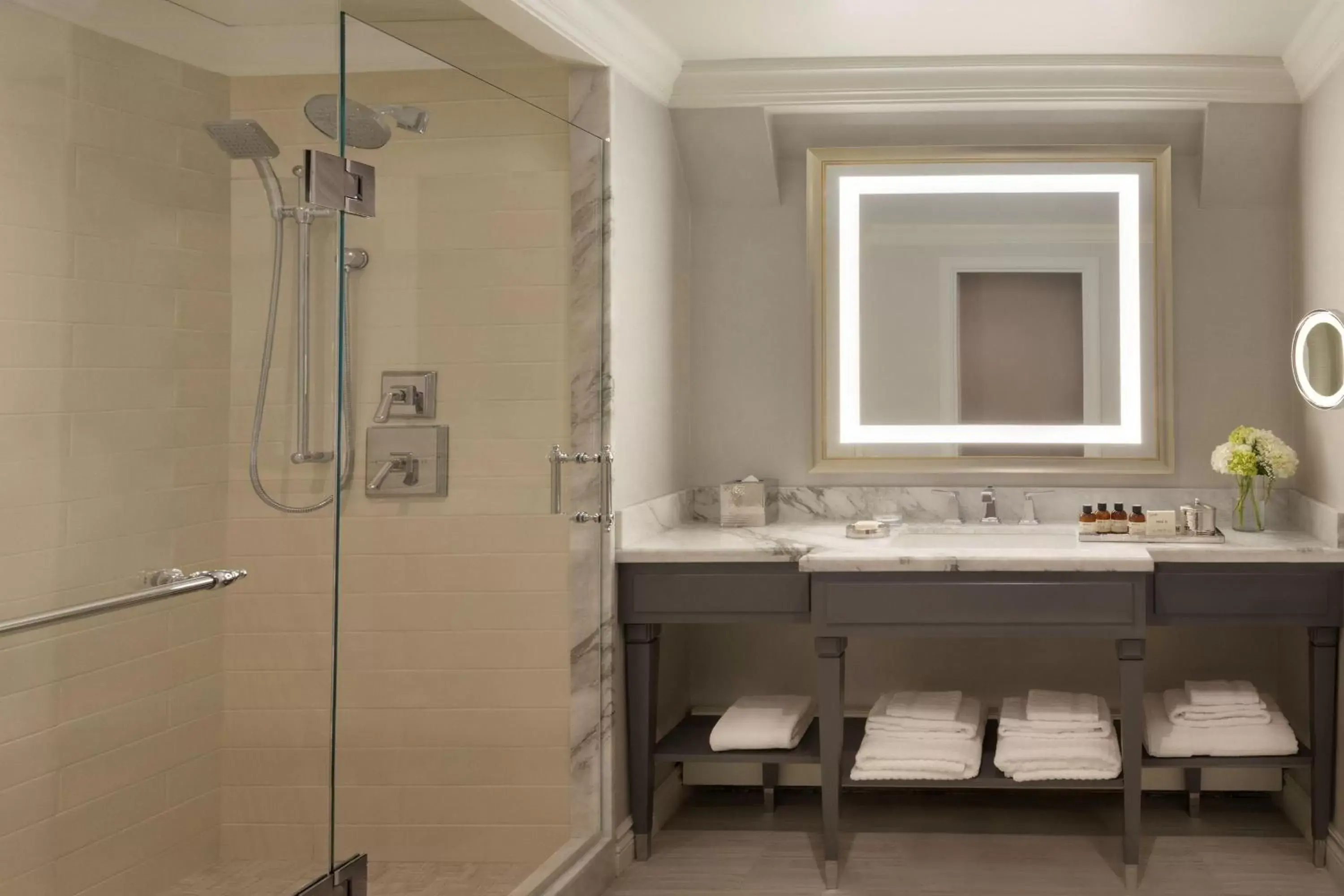 Shower, Bathroom in Fairmont Hotel Macdonald