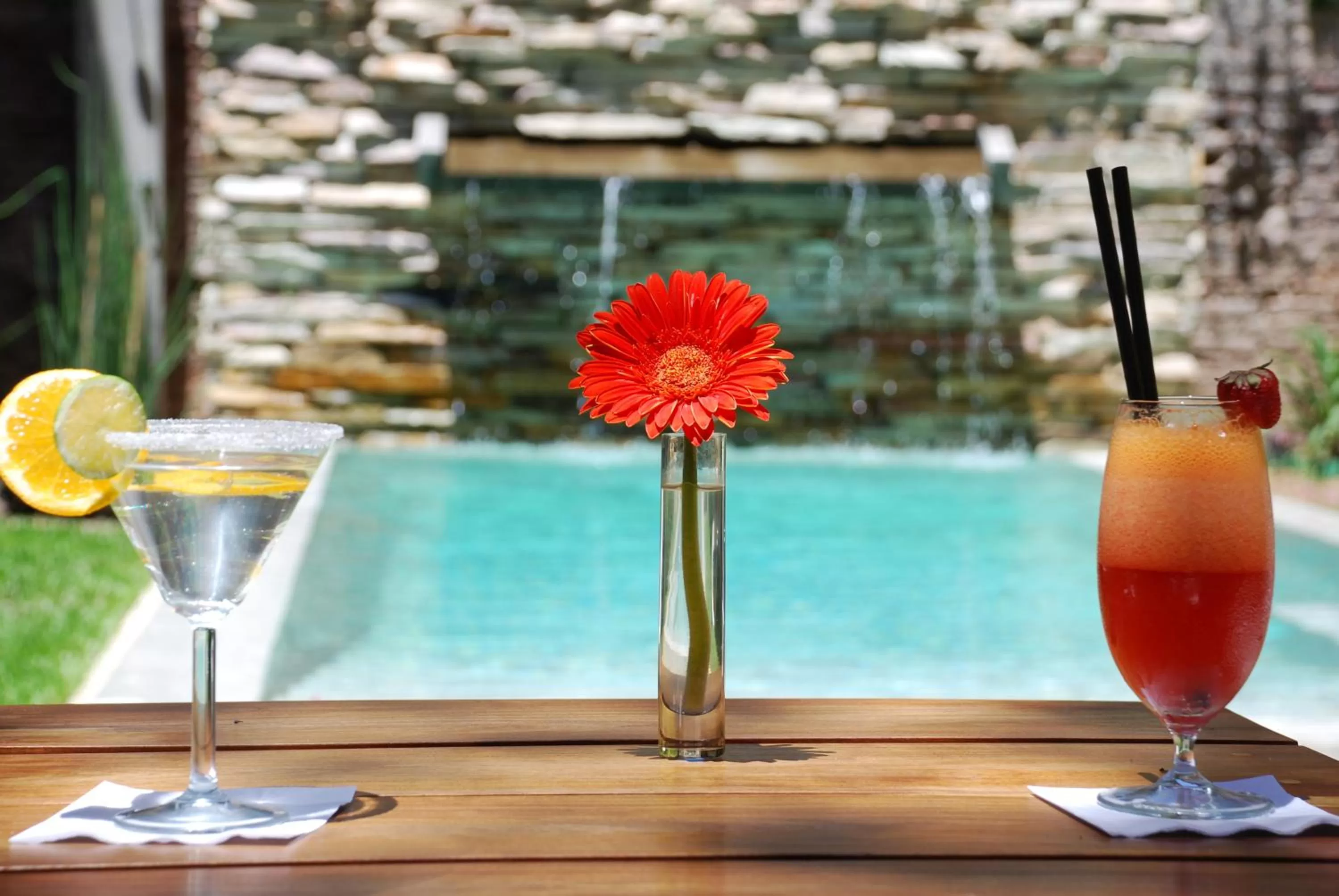 Swimming pool in Mine Hotel