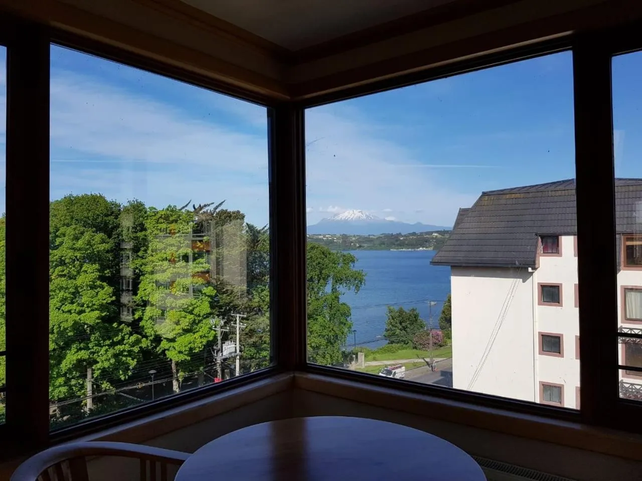 Lake view in Hotel Puelche