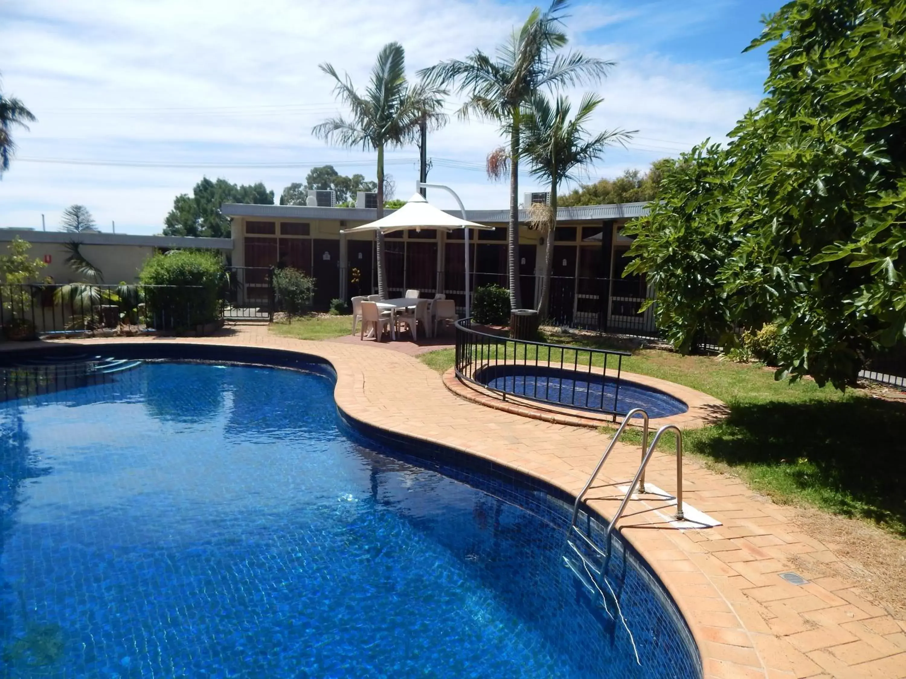 Garden, Swimming Pool in Jacksons Motor Inn