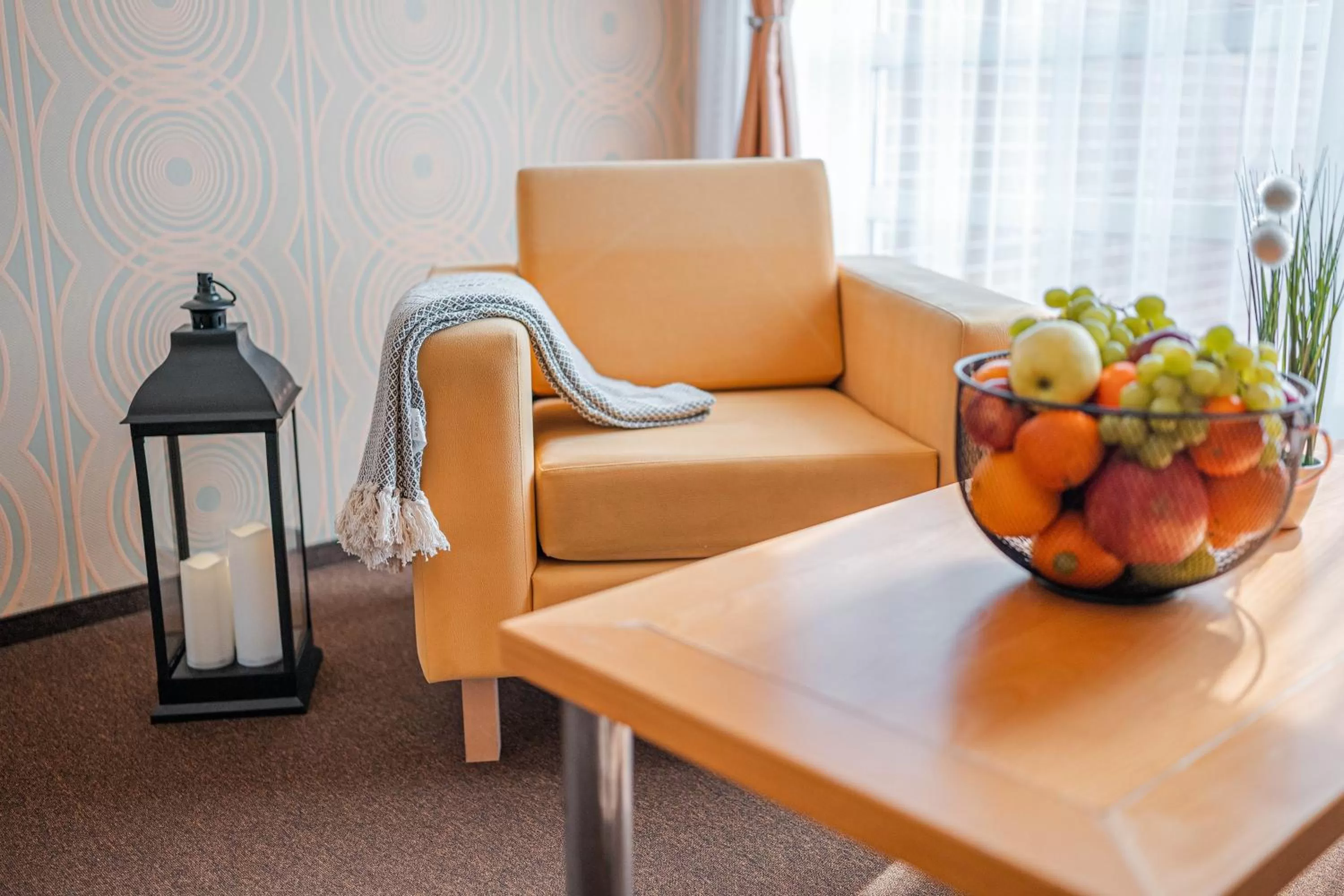 Seating area in Szent János Hotel