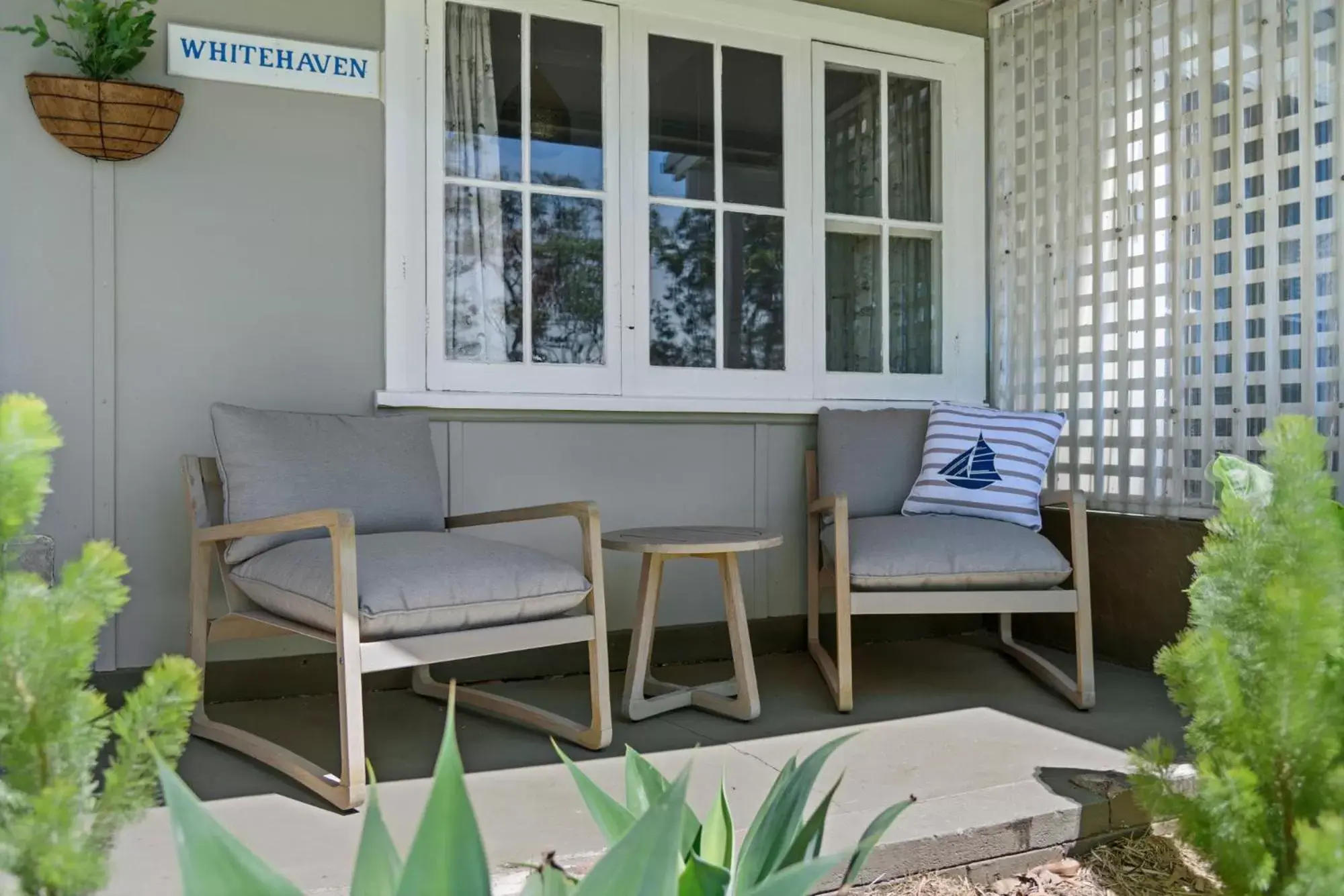 Seating Area in Calm Waters Waterfront Cottages