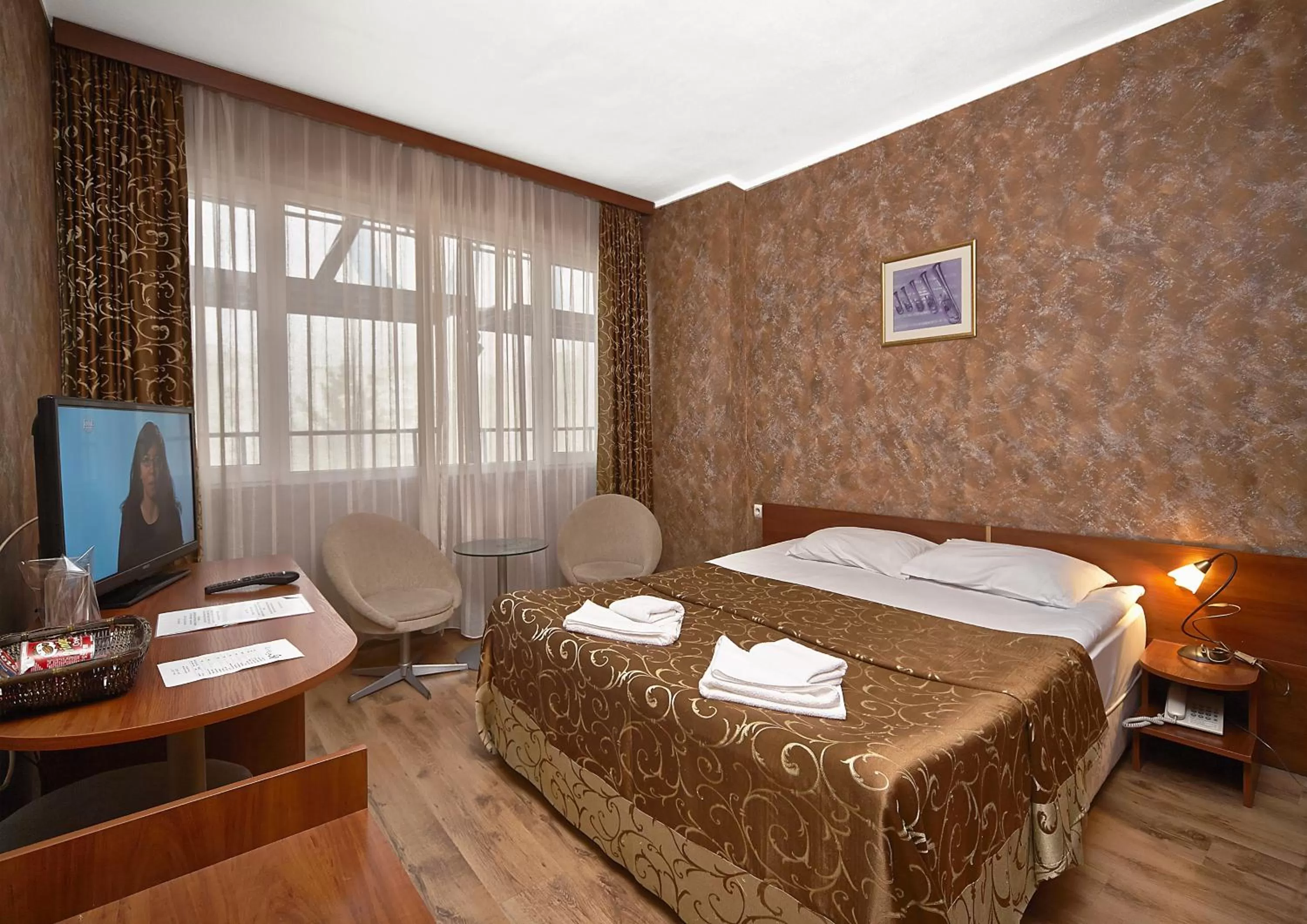 Photo of the whole room, Bed in Hotel Akord - Free Parking & Metro Access