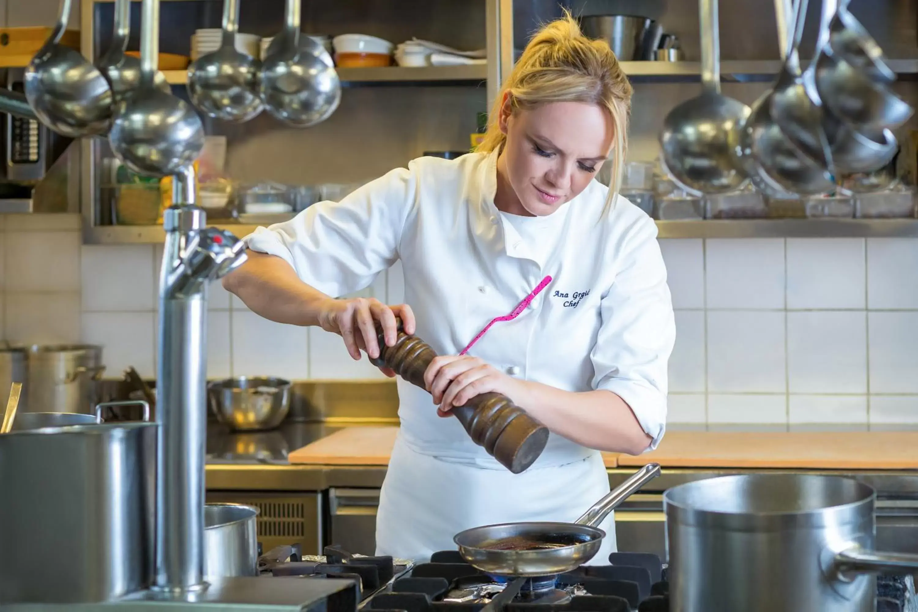 People, Kitchen/Kitchenette in Esplanade Zagreb Hotel