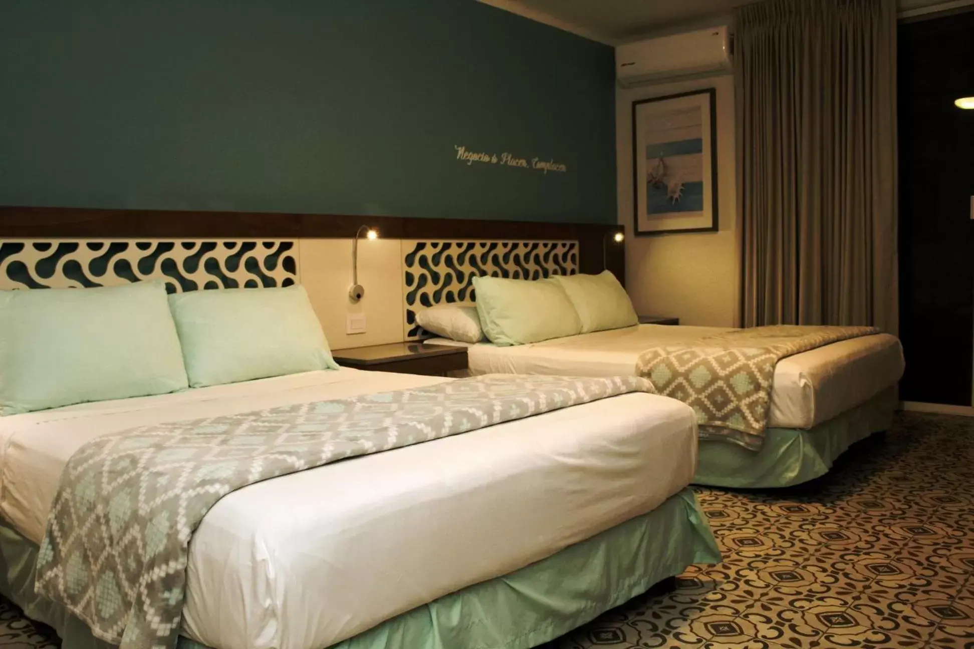 Bed in Hotel Berny
