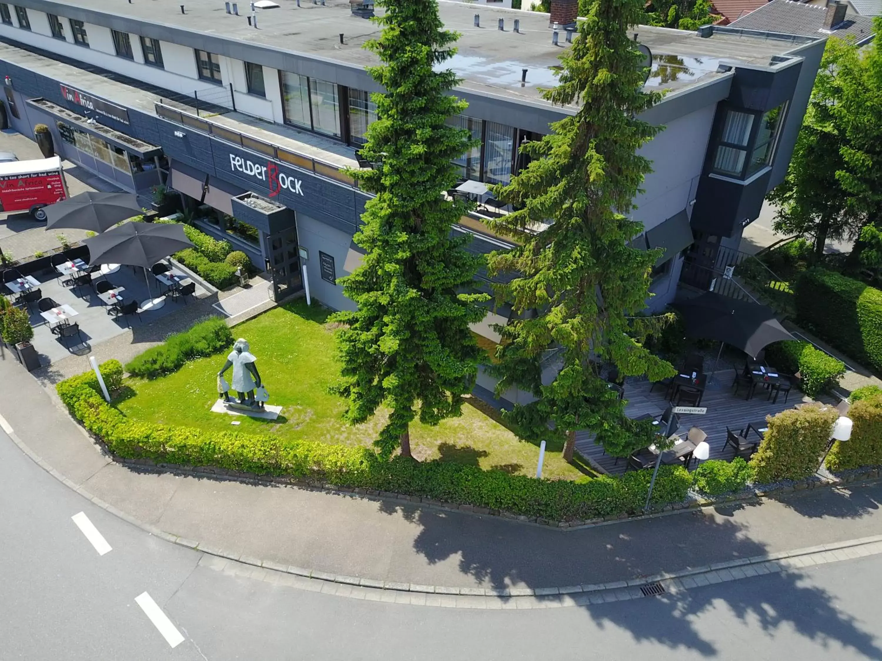 Facade/entrance, Bird's-eye View in Hotel Restaurant Felderbock