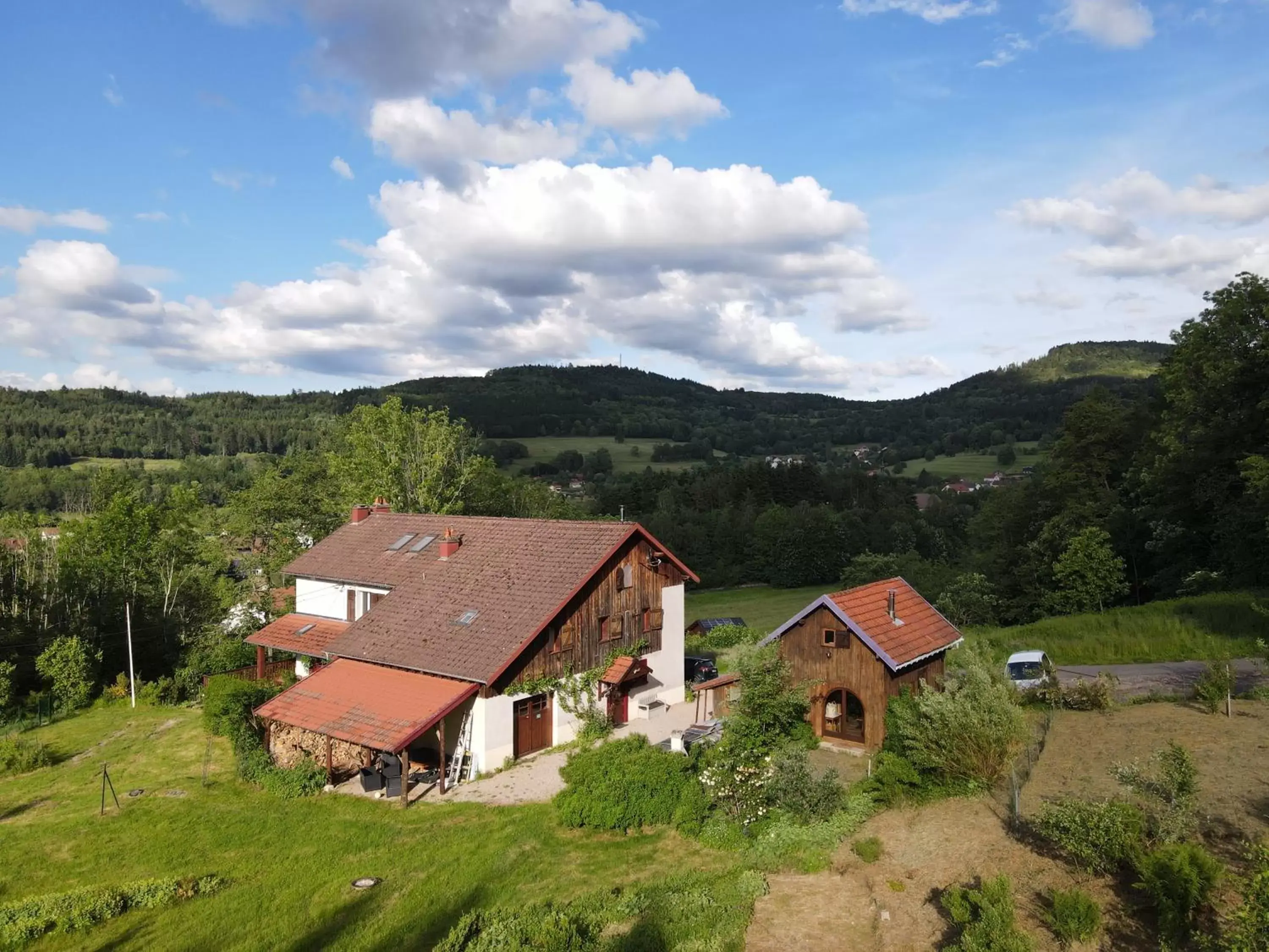 Bird's eye view in Gîte et chambres d'hôtes le Chêne