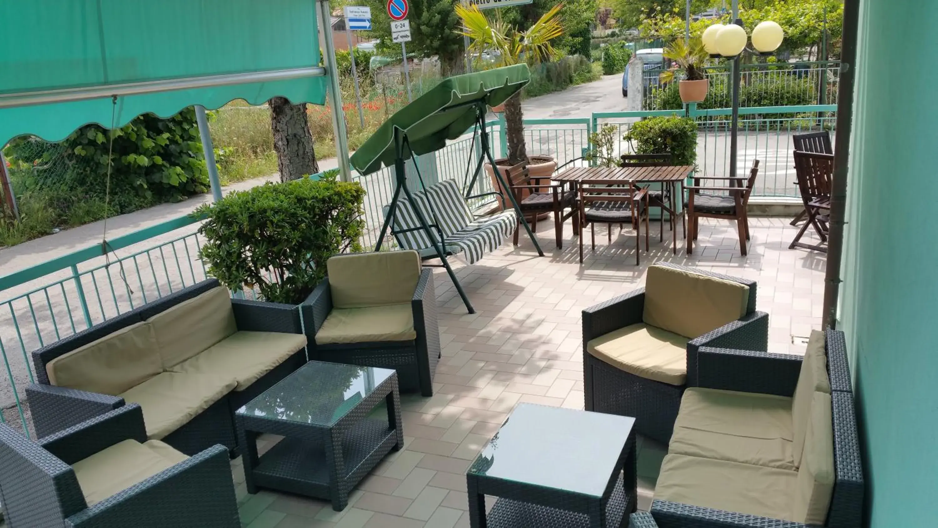 Patio in Hotel Savina