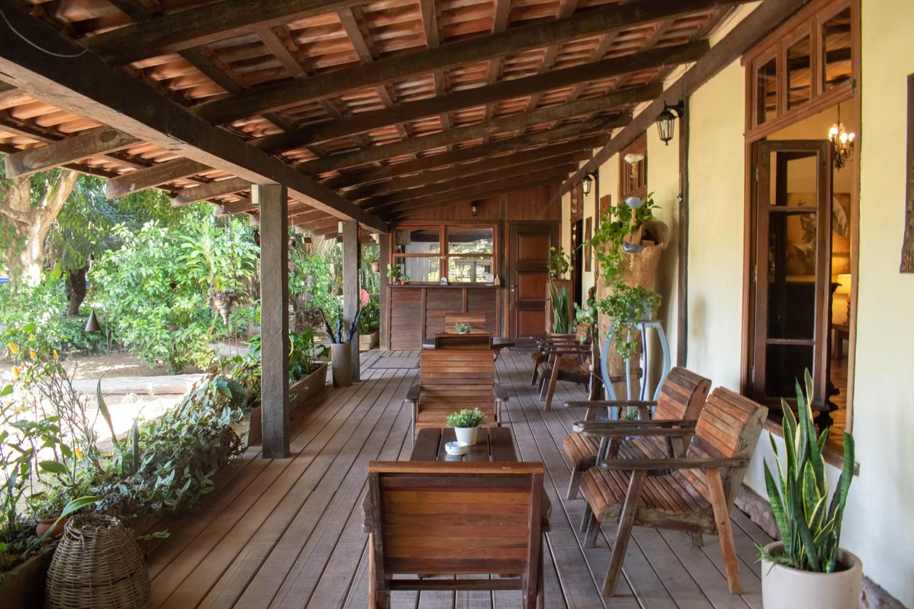 Patio in Hotel Santa Esmeralda