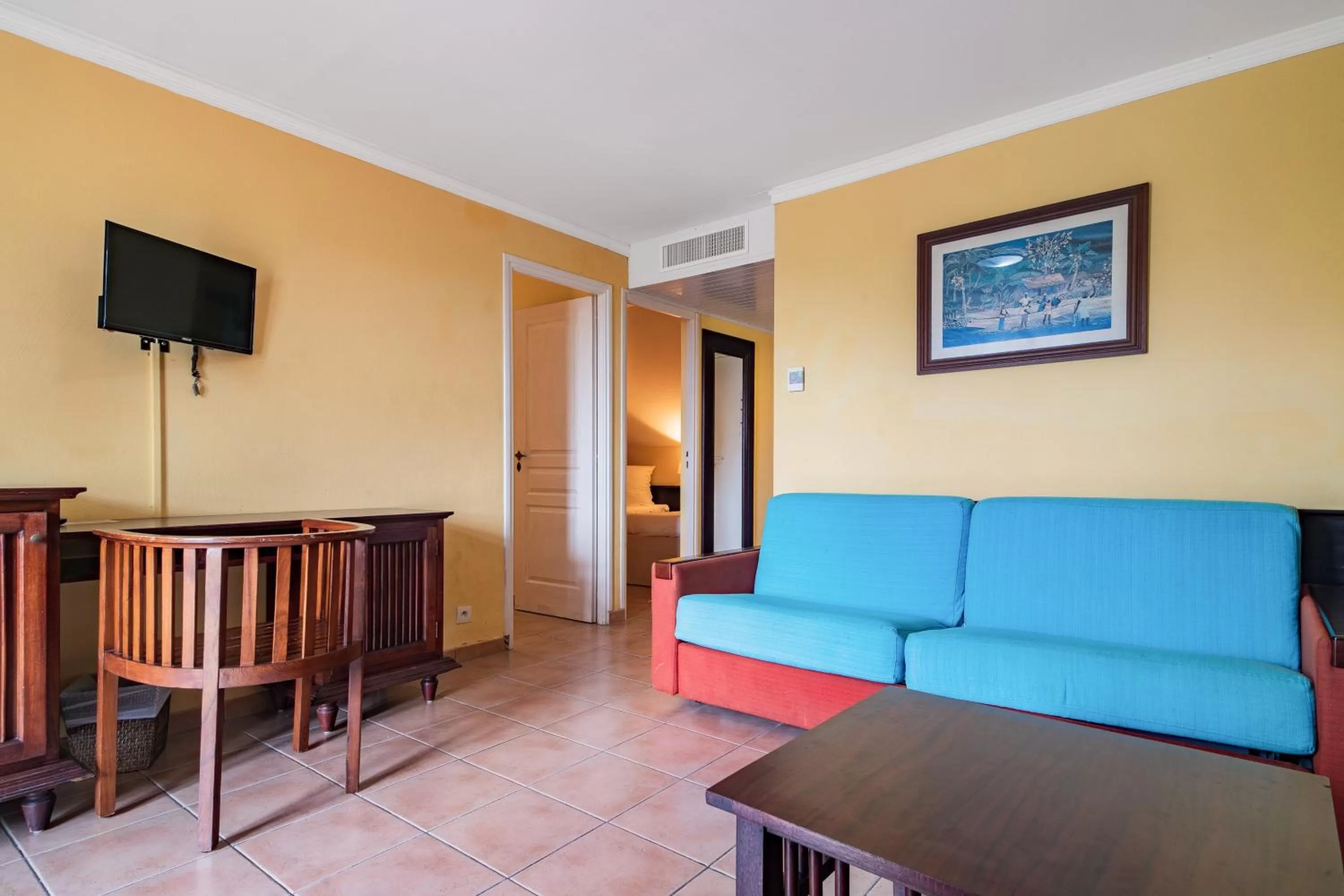 Communal lounge/ TV room in Village Pierre & Vacances Sainte Anne