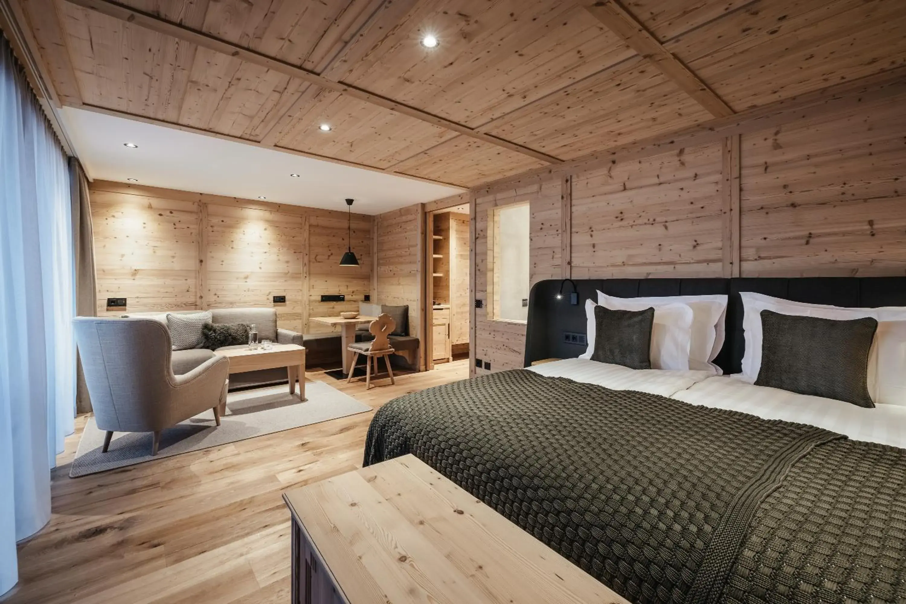 Bed in Kolfuschgerhof Mountain Resort