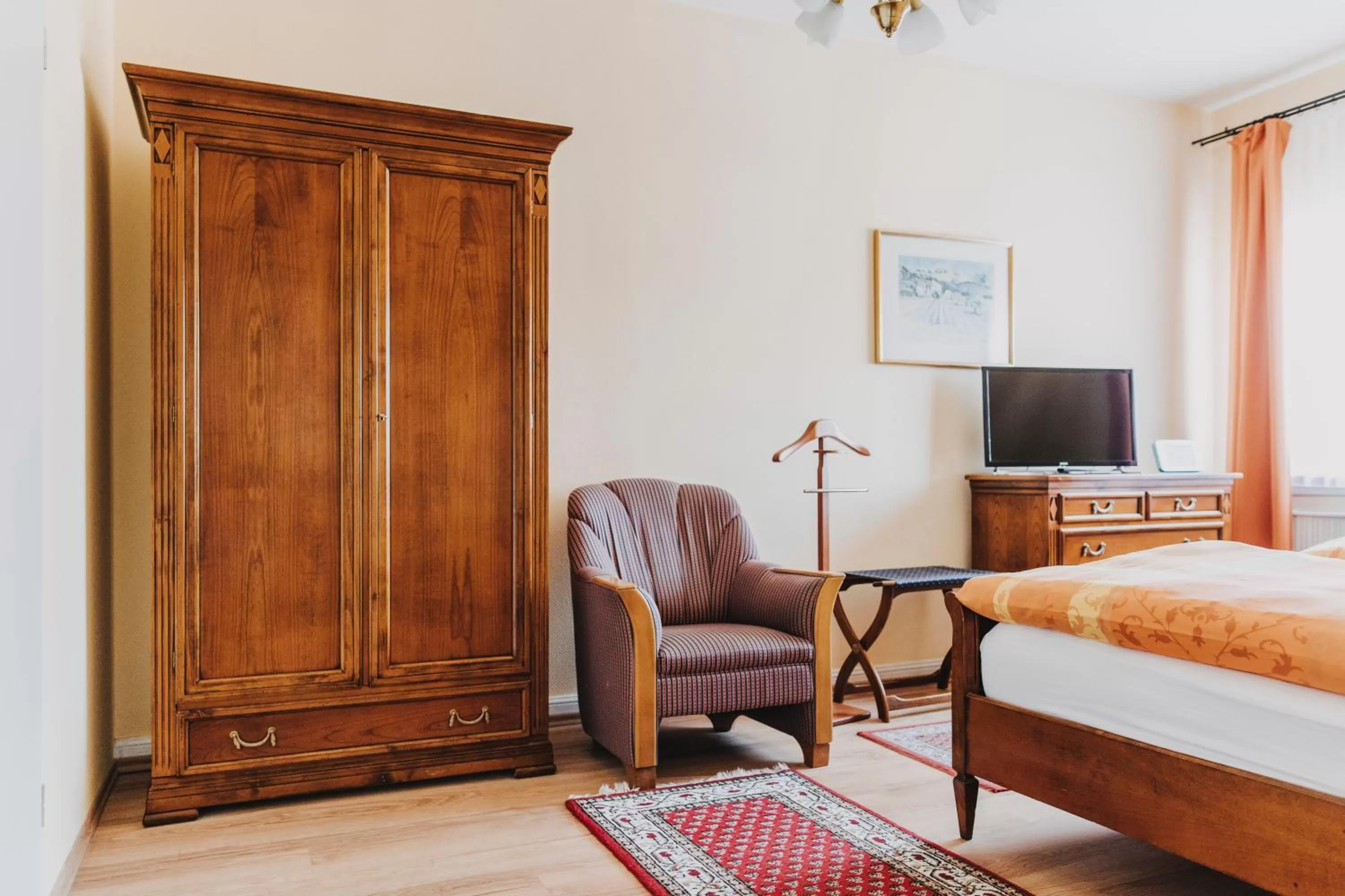 Seating area, Bed in Hotel Spöttel
