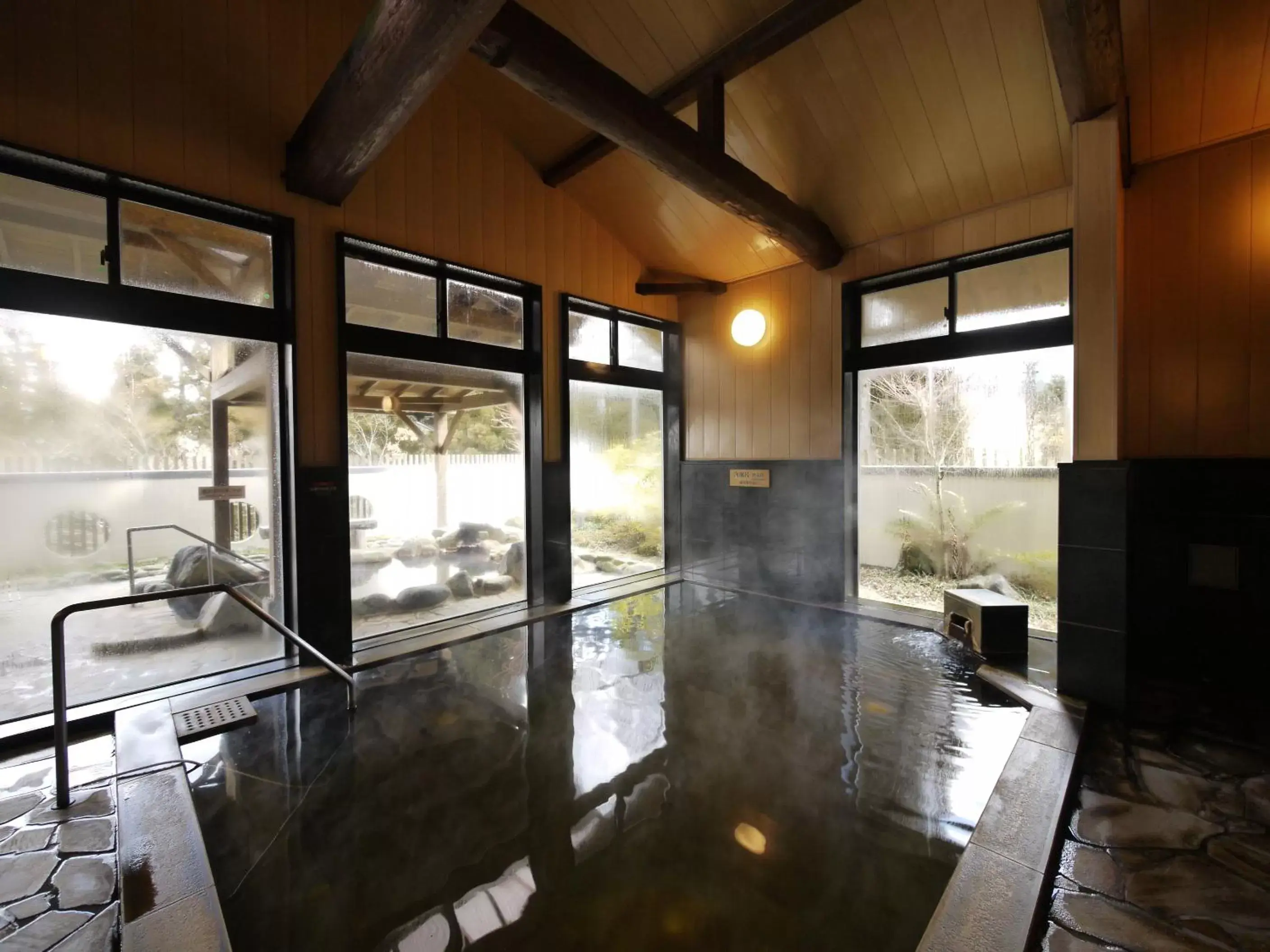 Hot Spring Bath, Swimming Pool in Aso Resort Grandvrio Hotel